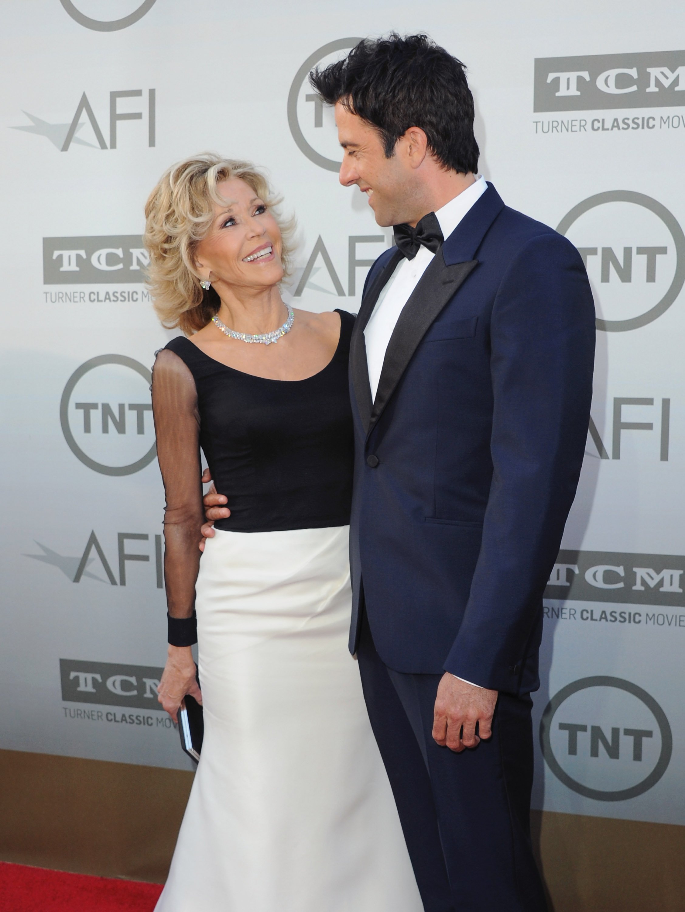 Jane Fonda and son Troy Garity arrive at the 2014 AFI Life Achievement Award Gala Tribute at Dolby Theatre on June 5, 2014 in Hollywood, California | Source: Getty Images 