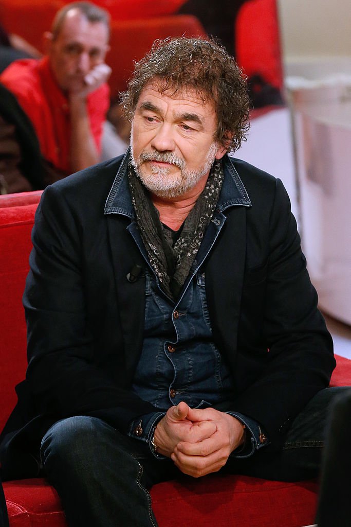 Olivier Marchal sur le plateau de 'Vivement Dimanche', en janvier 2014. І Source : Getty Images