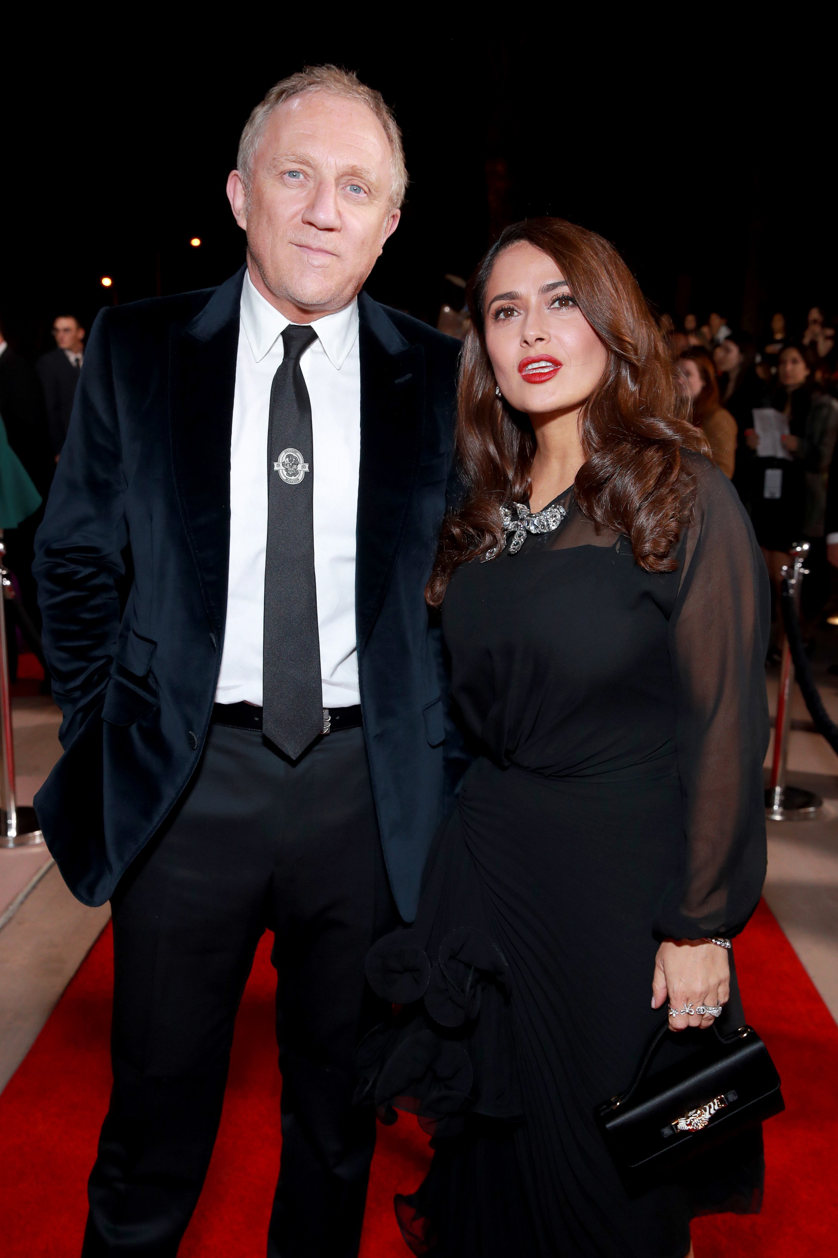 François-Henri Pinault and Salma Hayek at the 31st Annual Palm Springs International Film Festival Film Awards Gala on January 02, 2020. | Photo: Getty Images
