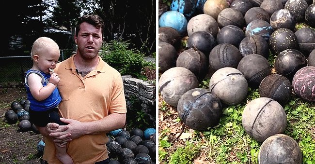 During renovations, a man finds hundreds of bowling bowls under his house | Photo: Youtube/mlive