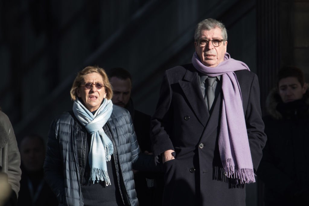 Isabelle Balkany et Patrick Balkany lors des funérailles de Johnny Hallyday à l'Église De La Madeleine le 9 décembre 2017 à Paris, France. | Photo : Getty Images.