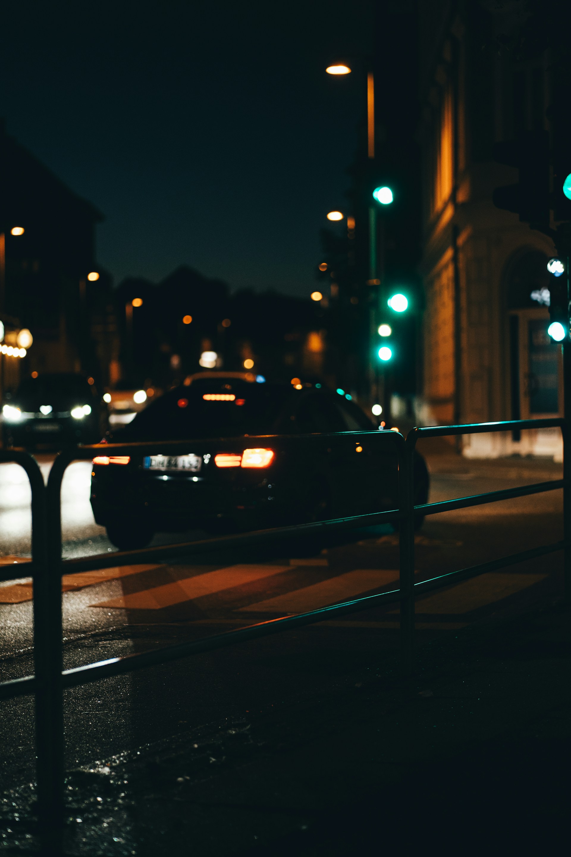 A car being driven at night | Source: Unsplash
