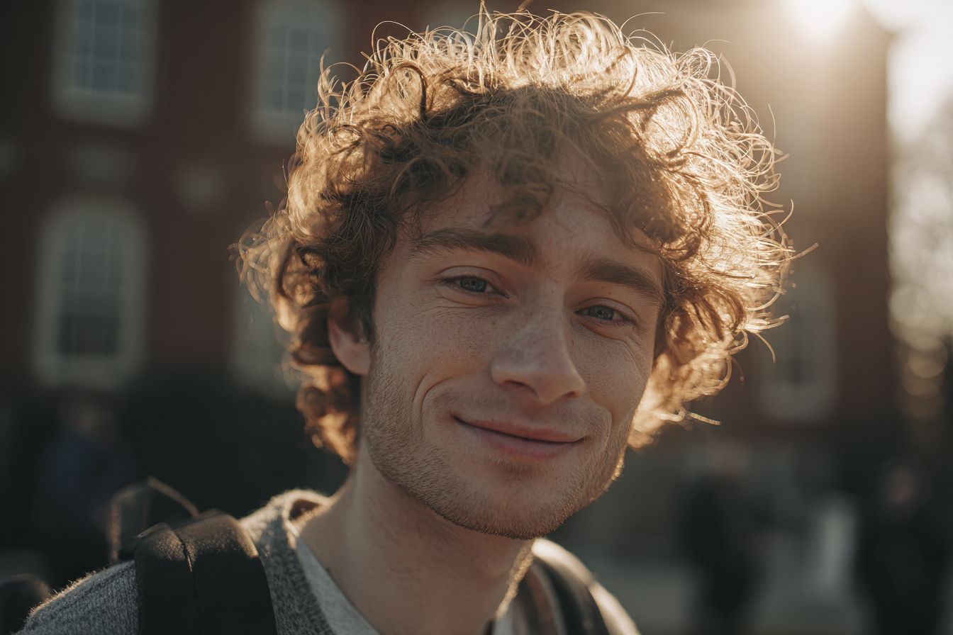 A young man in college | Source: Midjourney