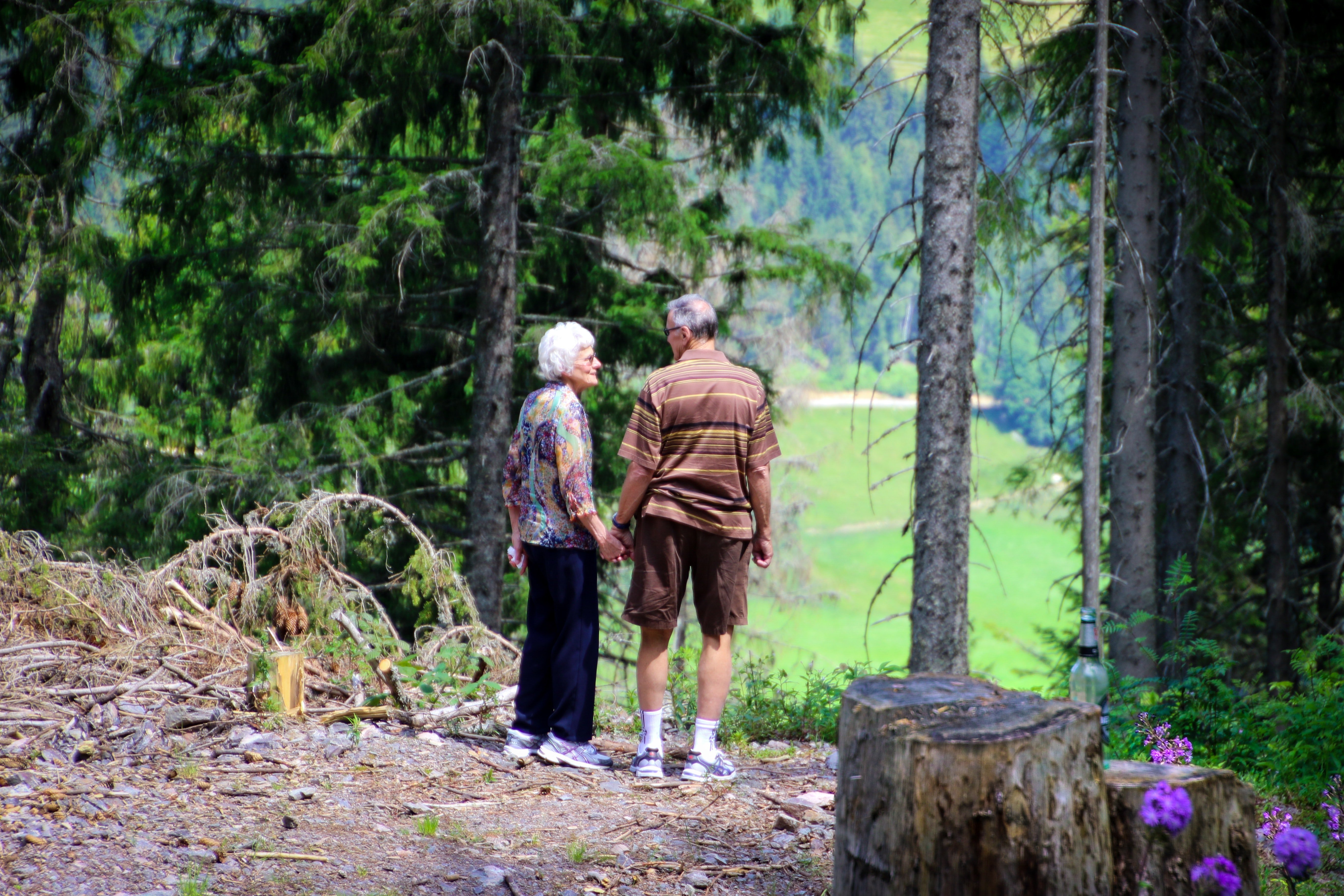 Jeffrey und Pamela genossen einen Spaziergang im nahe gelegenen Park. | Quelle: Pexels