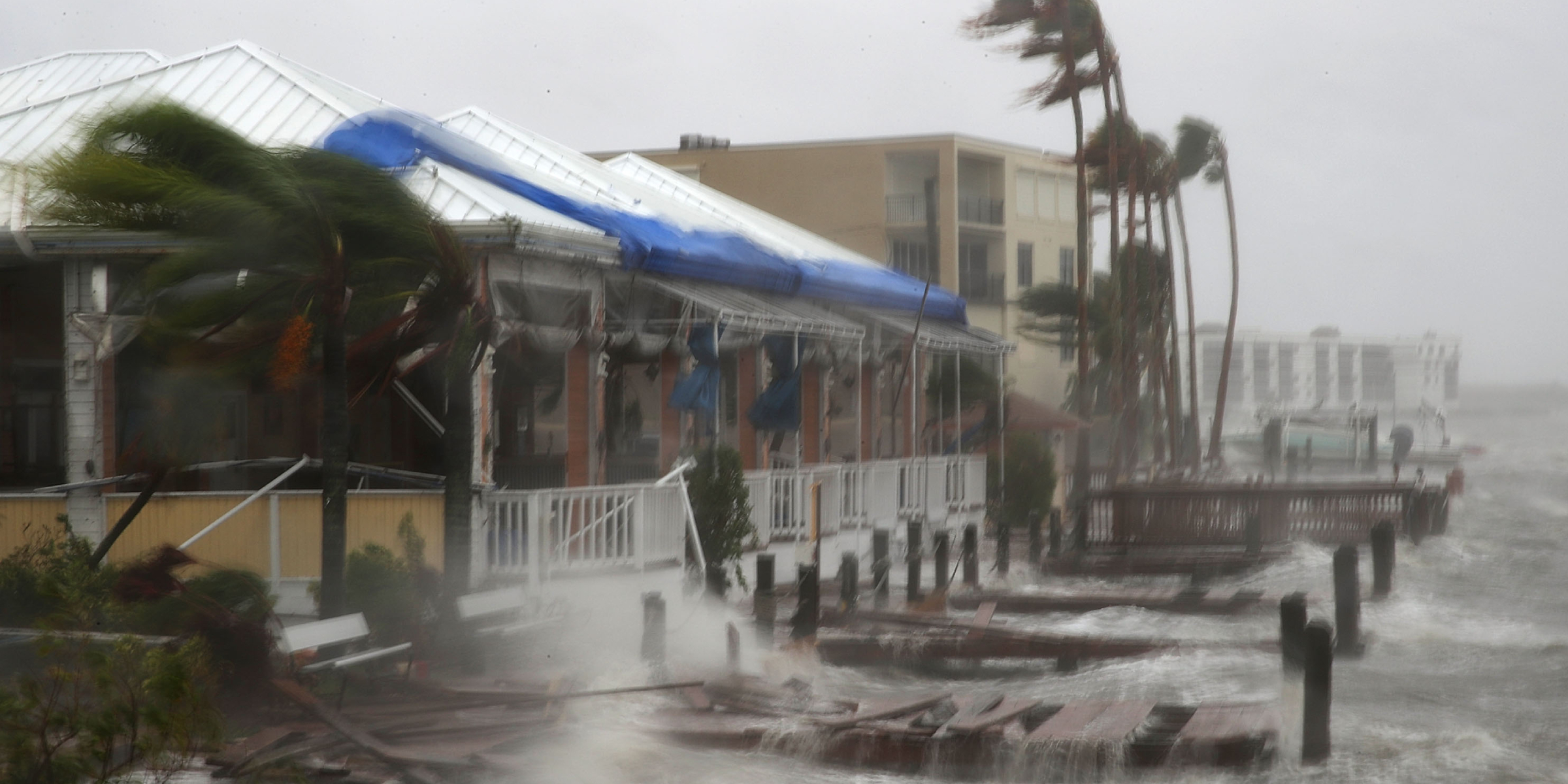 The effects of Hurricane Matthew (a 2016 hurricane). | Source: Getty Images