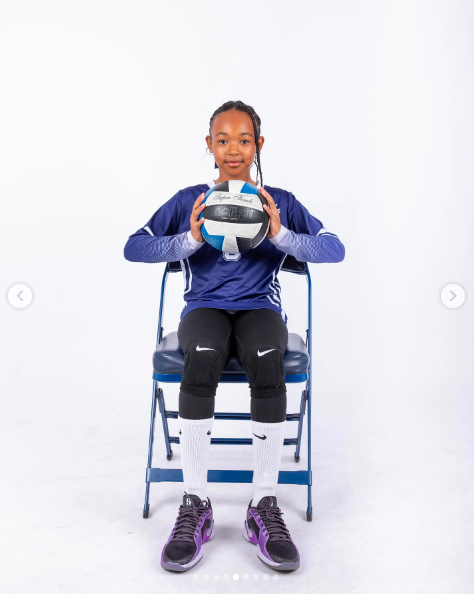 Zhuri James posing for pictures in her volleyball outfit, posted on December 21, 2024 | Source: Instagram/kingjames