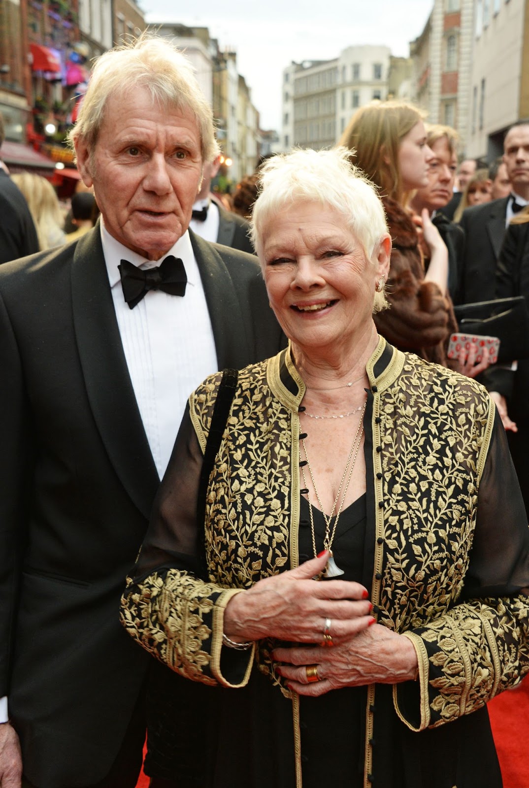 David Mills and Judi Dench at The Olivier Awards with Mastercard on April 3, 2016, in London, England. | Source: Getty Images