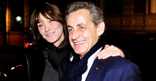 Carla Bruni and Nicolas Sarkozy arriving at Santo Mauro Hotel after Bruni’s concert on January 10, 2018 in Madrid, Spain. | Photo: Getty Images