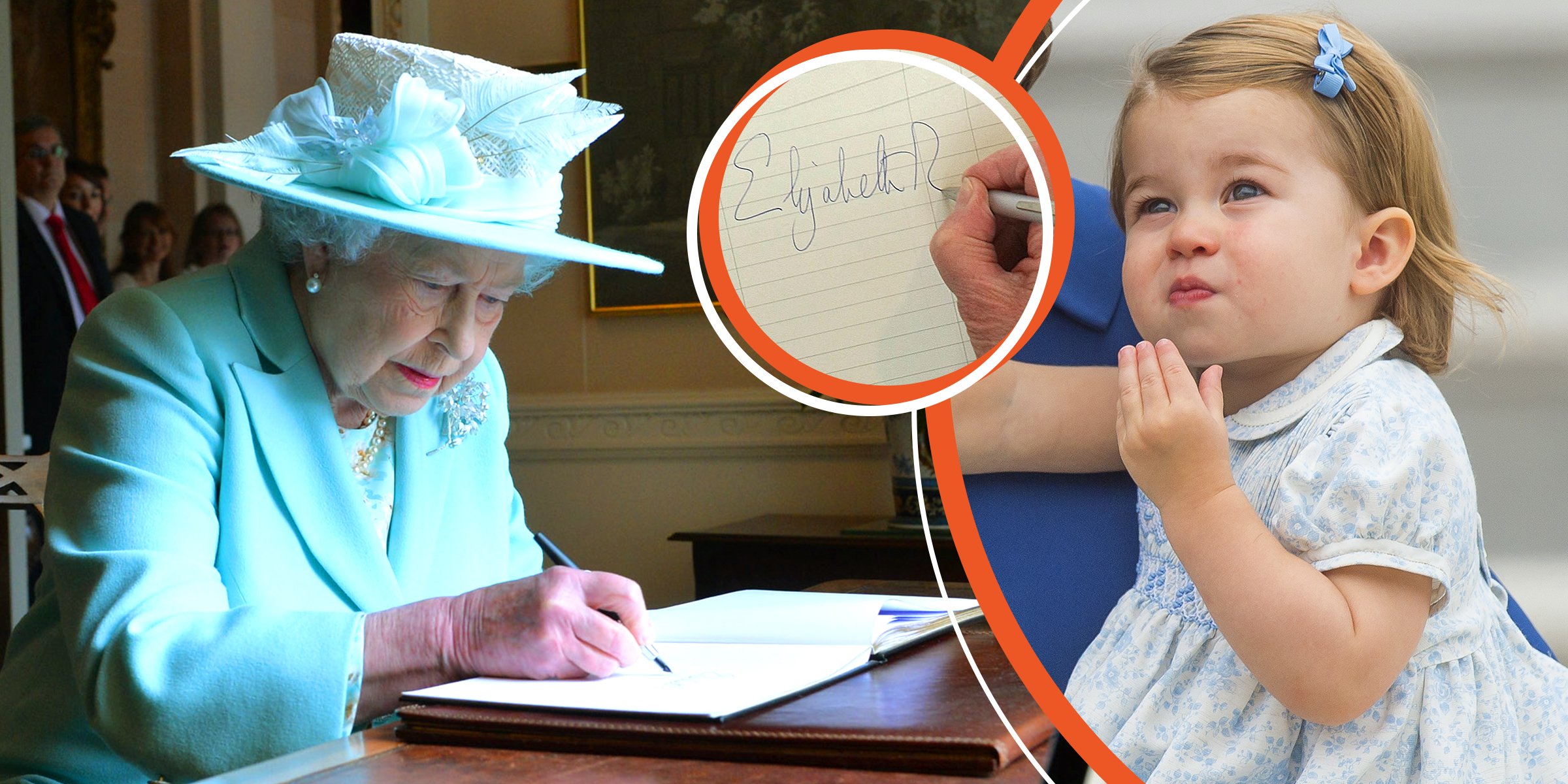 Queen Elizabeth II and Princess Charlotte. | Source: Getty Images