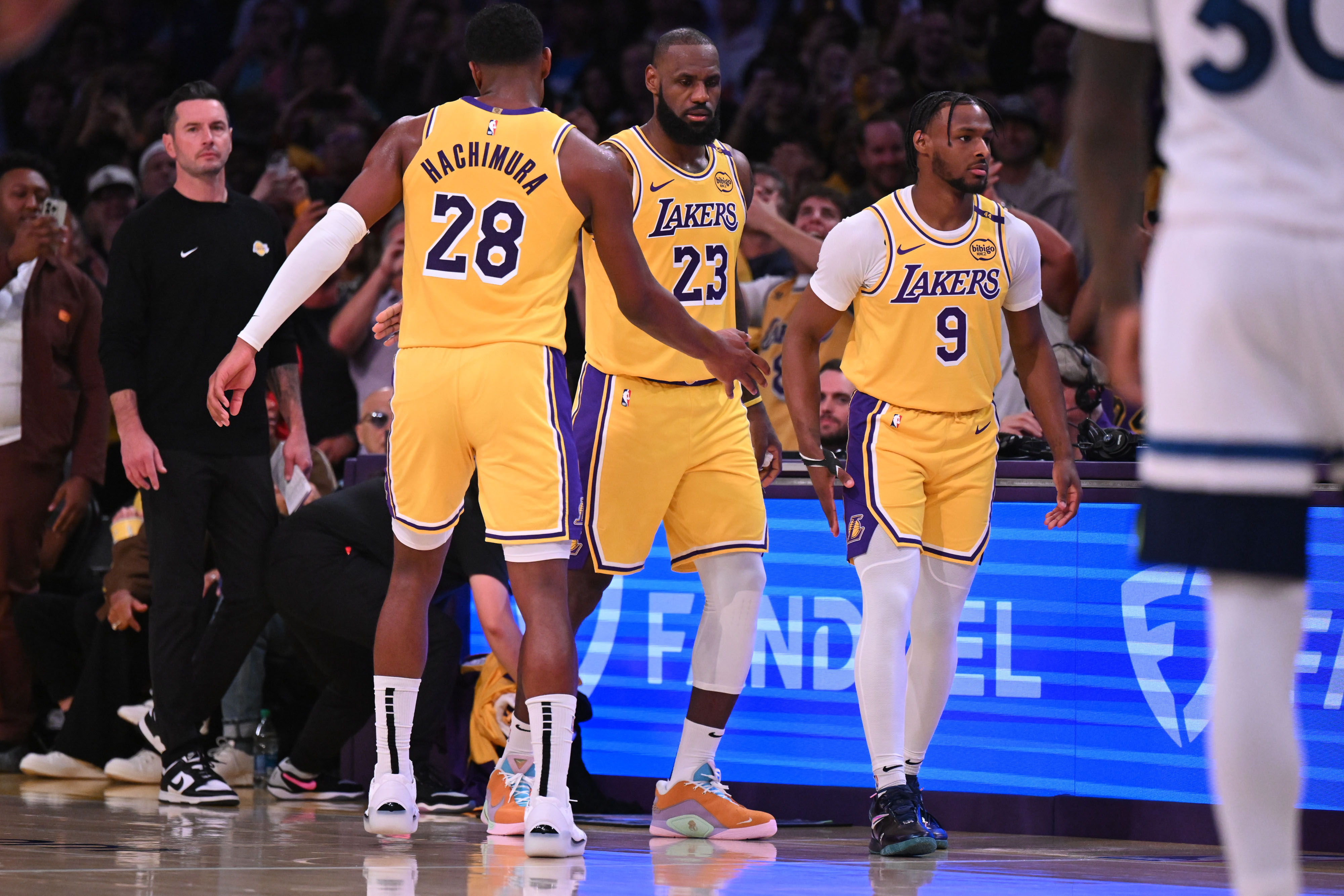 Lebron and Bronny James made history as the first father-son duo to play together in an NBA game on October 22, 2024 | Source: Getty Images