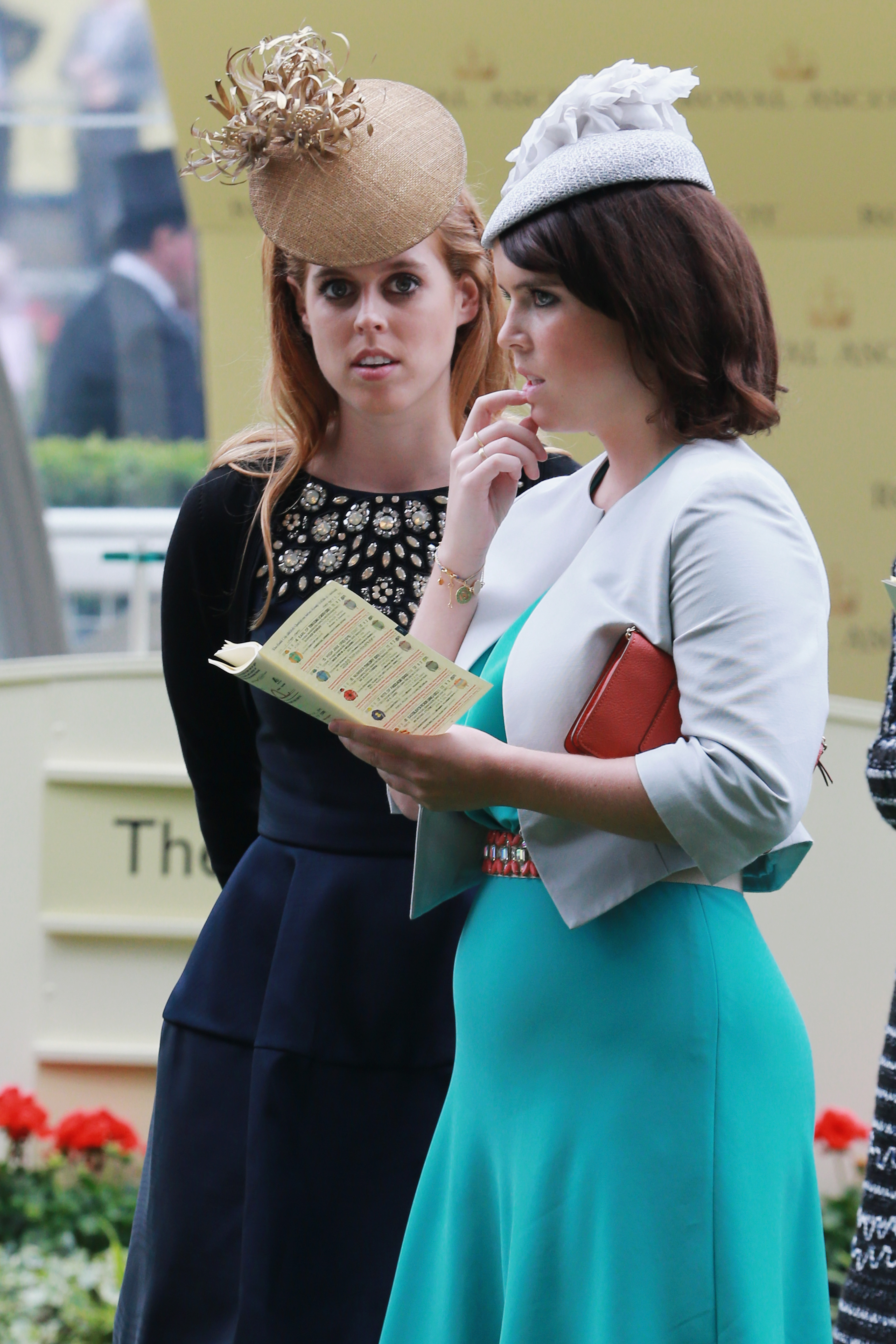 Princess Beatrice and Princess Eugenie during Ladies' Day on Day 3 of the Royal Ascot at Ascot Racecourse on June 20, 2013, in England. | Source: Getty Images