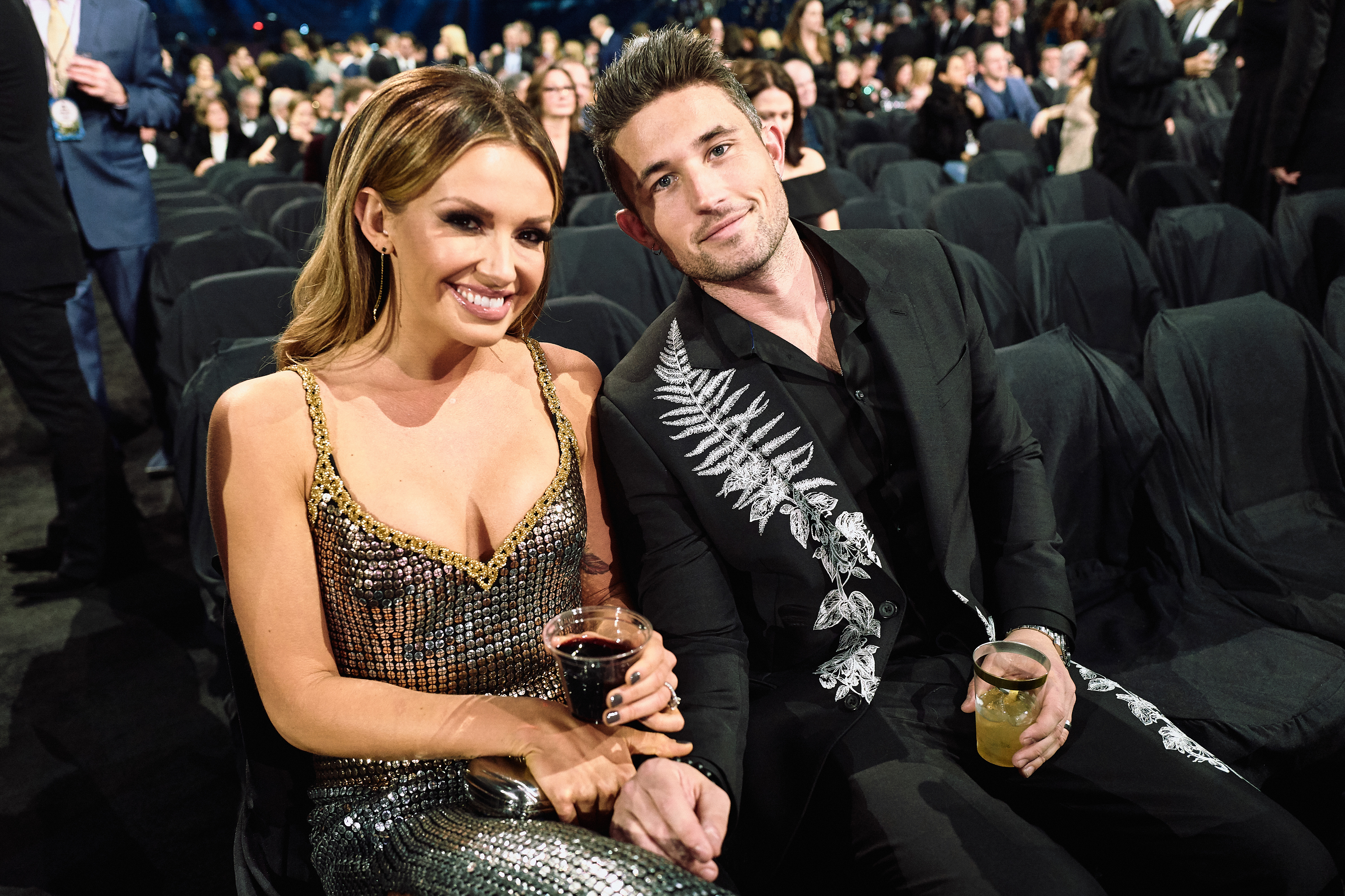 Carly Pearce and Michael Ray at the Bridgestone Arena on November 13, 2019, in Nashville, Tennessee. | Source: Getty Images