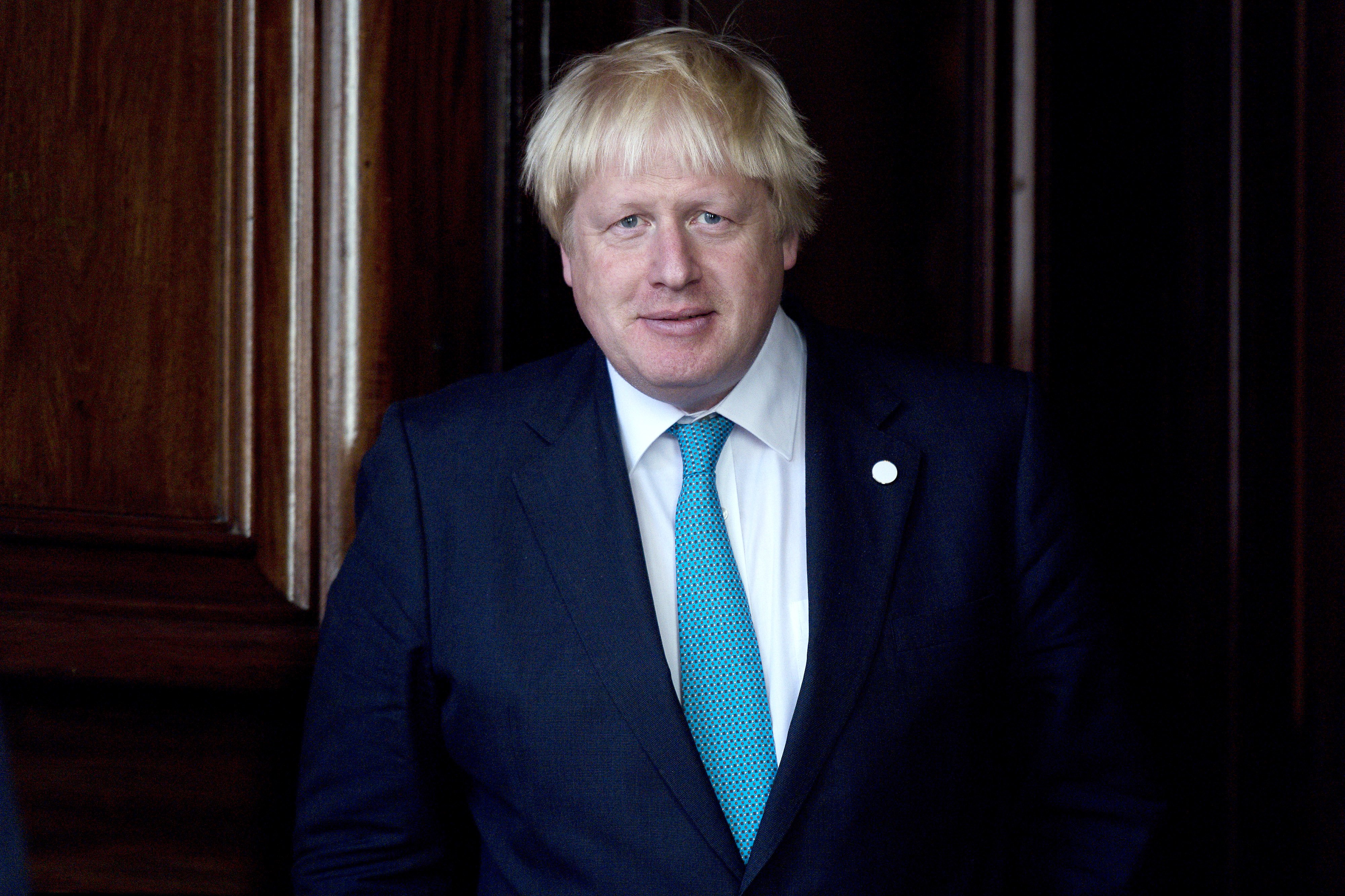 British Foreign Secretary Boris Johnson at Lancaster House on October 16, 2016, in London, England. Source: Getty Images.