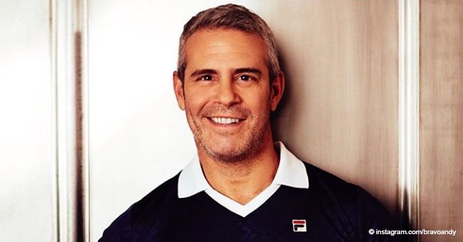 Andy Cohen shared a recent photo of his newborn son on Valentine's day with the sweetest sign