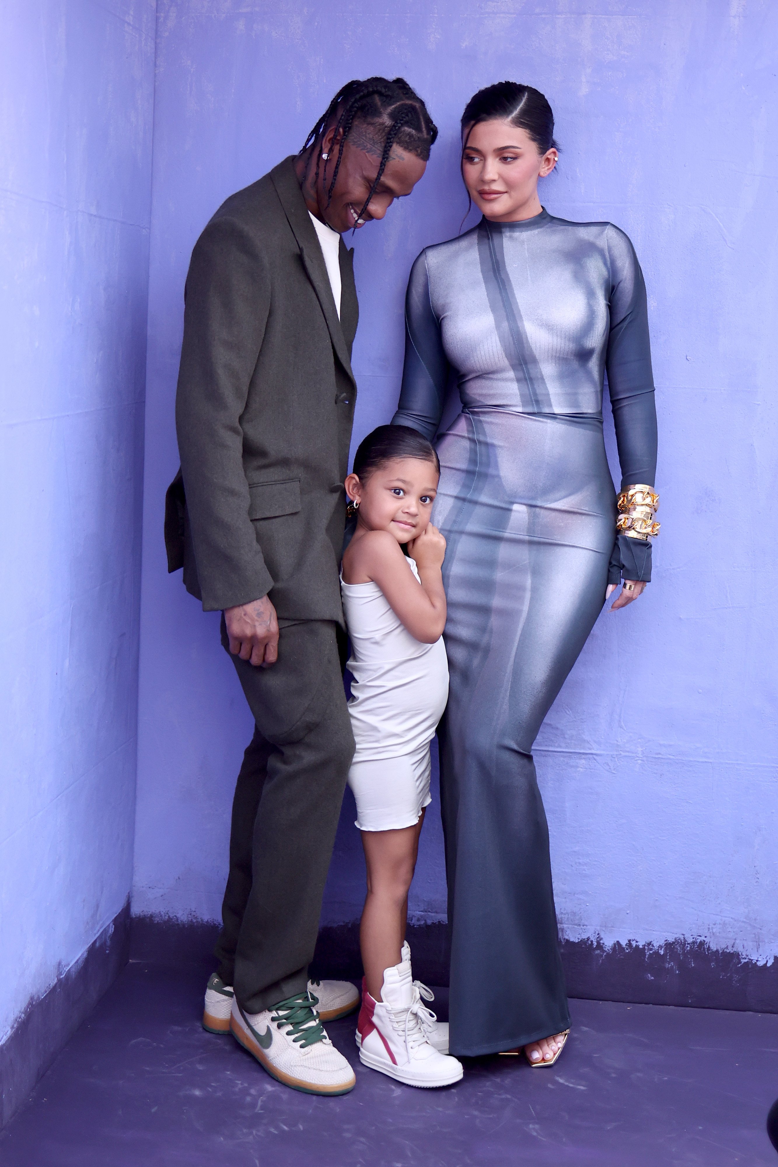 Travis Scott, Stormi Webster, and Kylie Jenner at the 2022 Billboard Music Awards on May 15, 2022 | Source: Getty Images