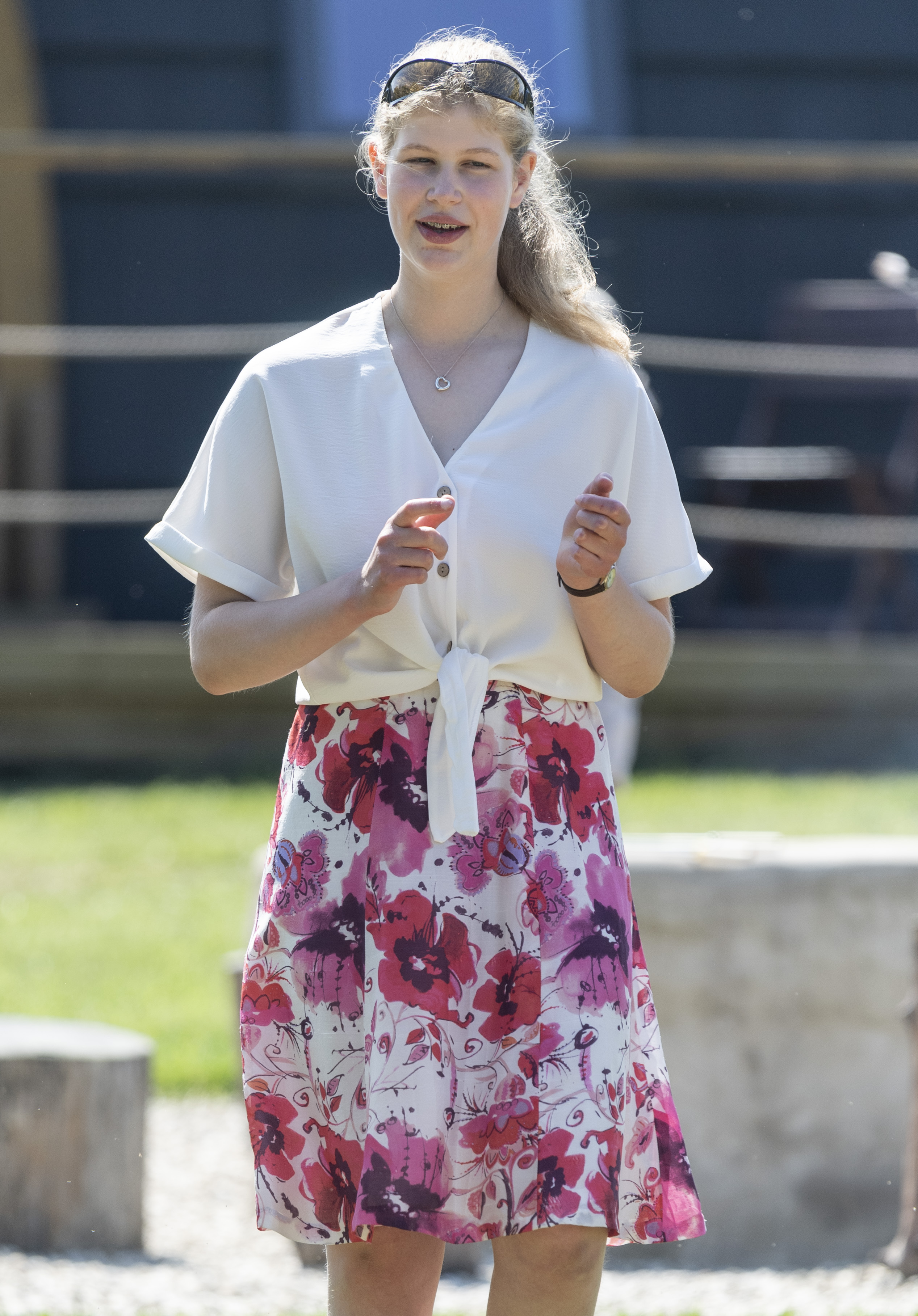 Lady Louise Windsor at Bristol Zoo in England on July 23, 2019 in Bristol, England. | Source: Getty Images