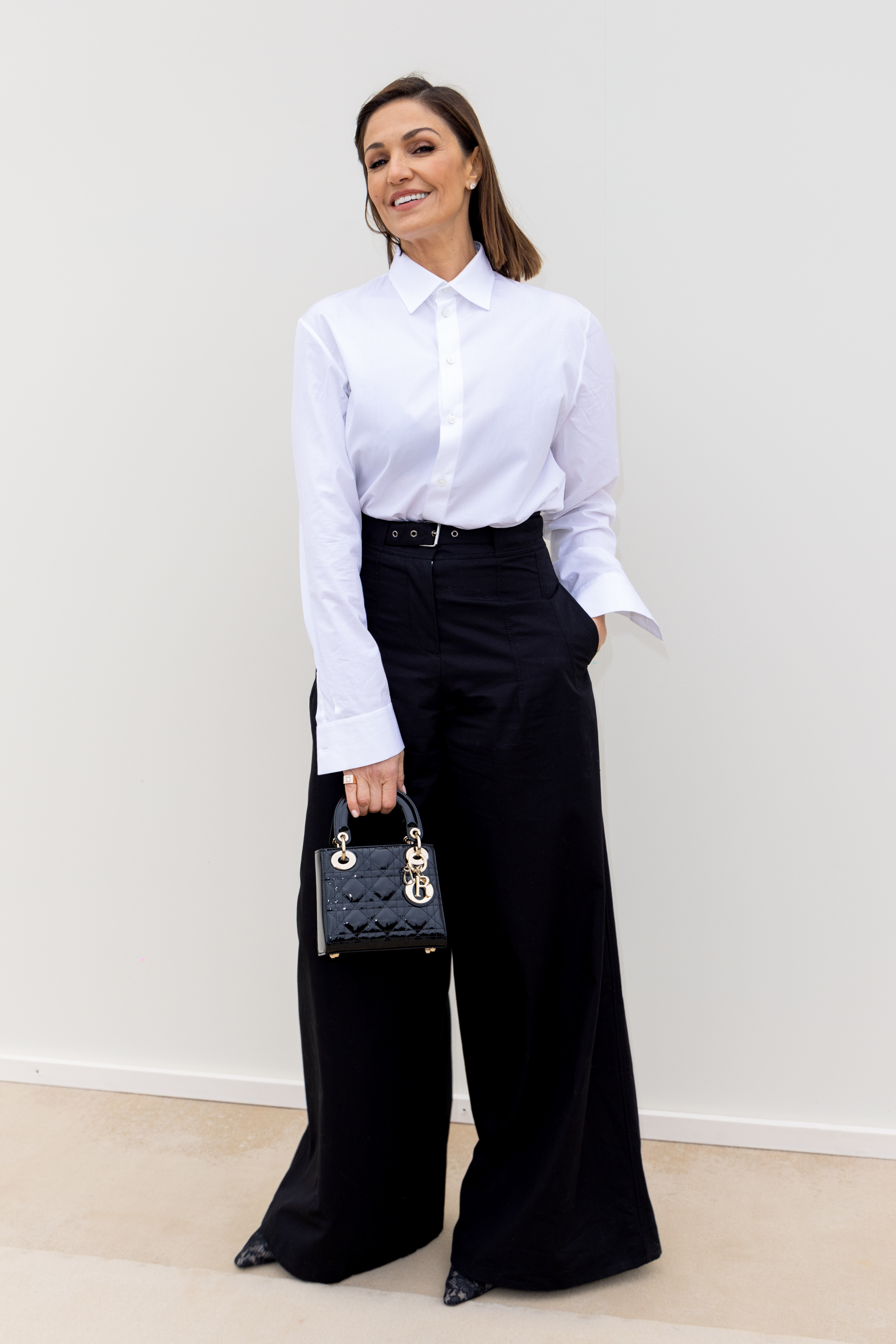 Nadia Farès attends the Christian Dior Womenswear Fall/Winter show as part of Paris Fashion Week on February 27, 2024 in France | Source: Getty Images