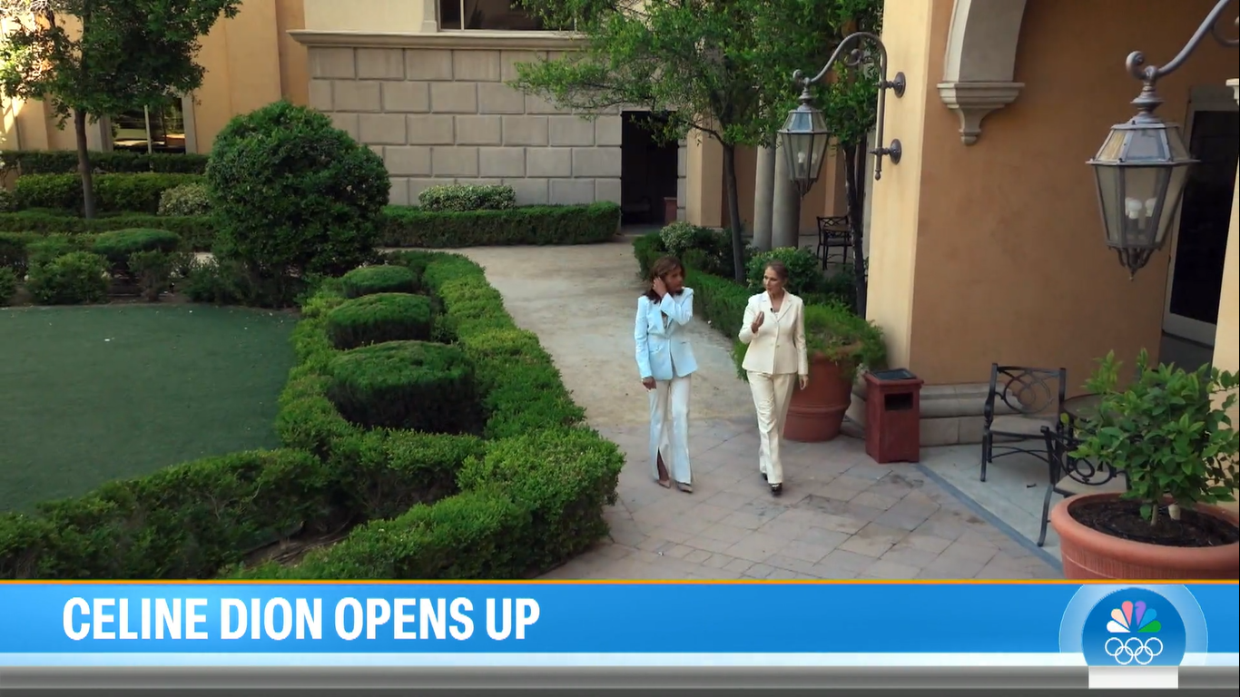 Hoda Kotb with Celine Dion at her home in Las Vegas, Nevada | Source: Today.com