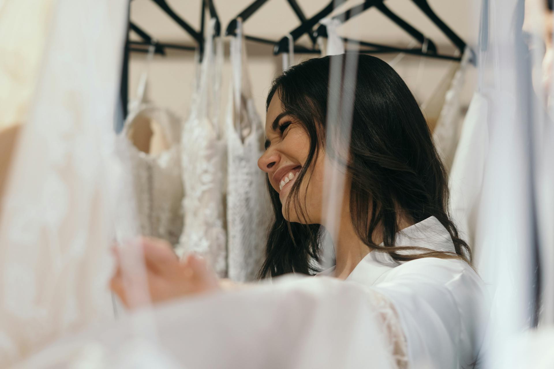 A bride with wedding dresses | Source: Pexels