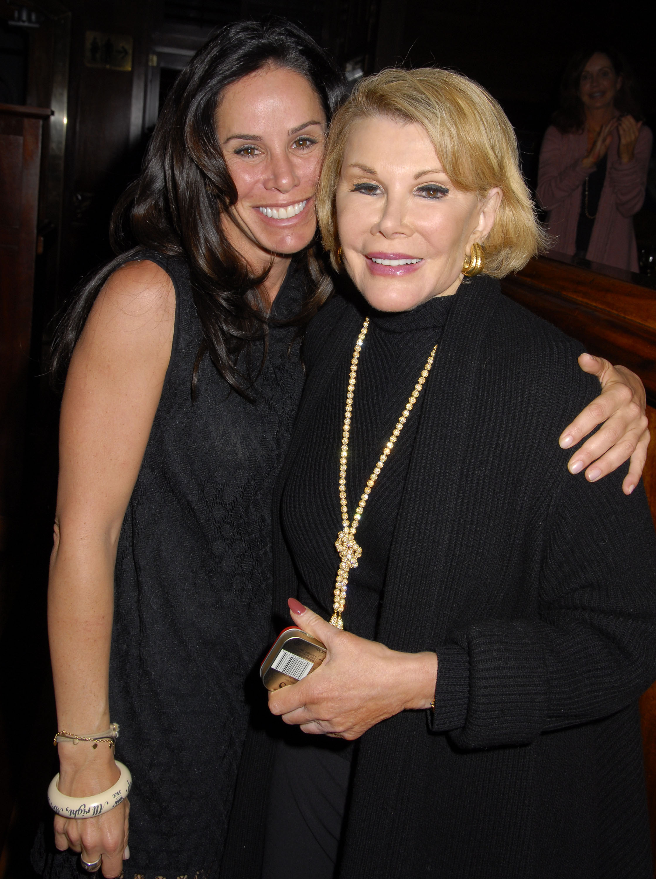 Melissa Rivers and her mother comedian Joan Rivers attend the opening night of Joan Rivers: A Work in Progress By A Life in Progress held at the Geffen Playhouse on February 13, 2008, in Los Angeles, California | Source: Getty Images