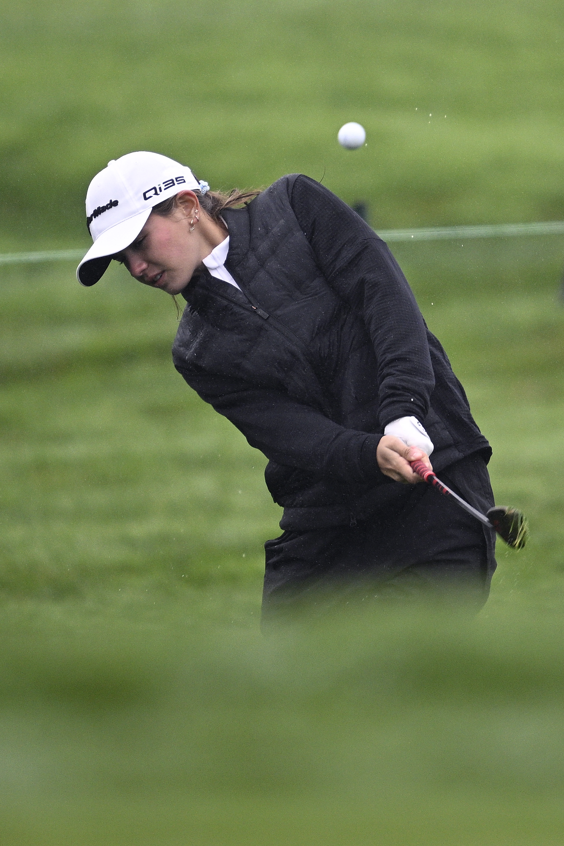 Kai Madison Trump plays a shot on the ninth hole prior to The Genesis Invitational 2025 on February 12, 2025, in La Jolla, California. | Source: Getty Images