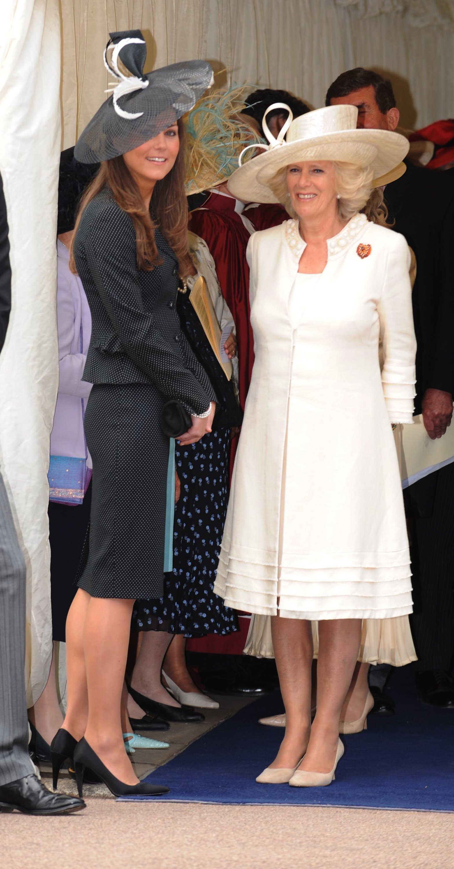 Kate Middleton joins Camilla, now Queen Consort, at St George's Chapel, Windsor Castle on June 16, 2008 in Windsor, England | Source: Getty Images