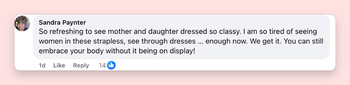 Fan comment about Vida McConaughey and Camila Alves, posted on March 11, 2026. | Source: Facebook/HELLO!