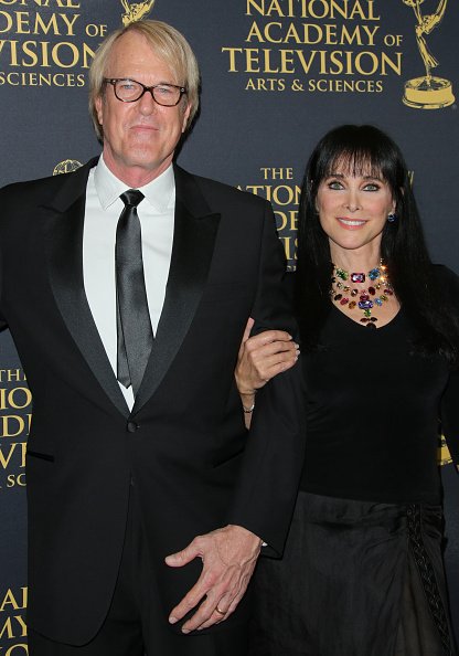 John Tesh and Connie Sellecca at The Universal Hilton Hotel on April 24, 2015 in Universal City, California. | Photo: Getty Images