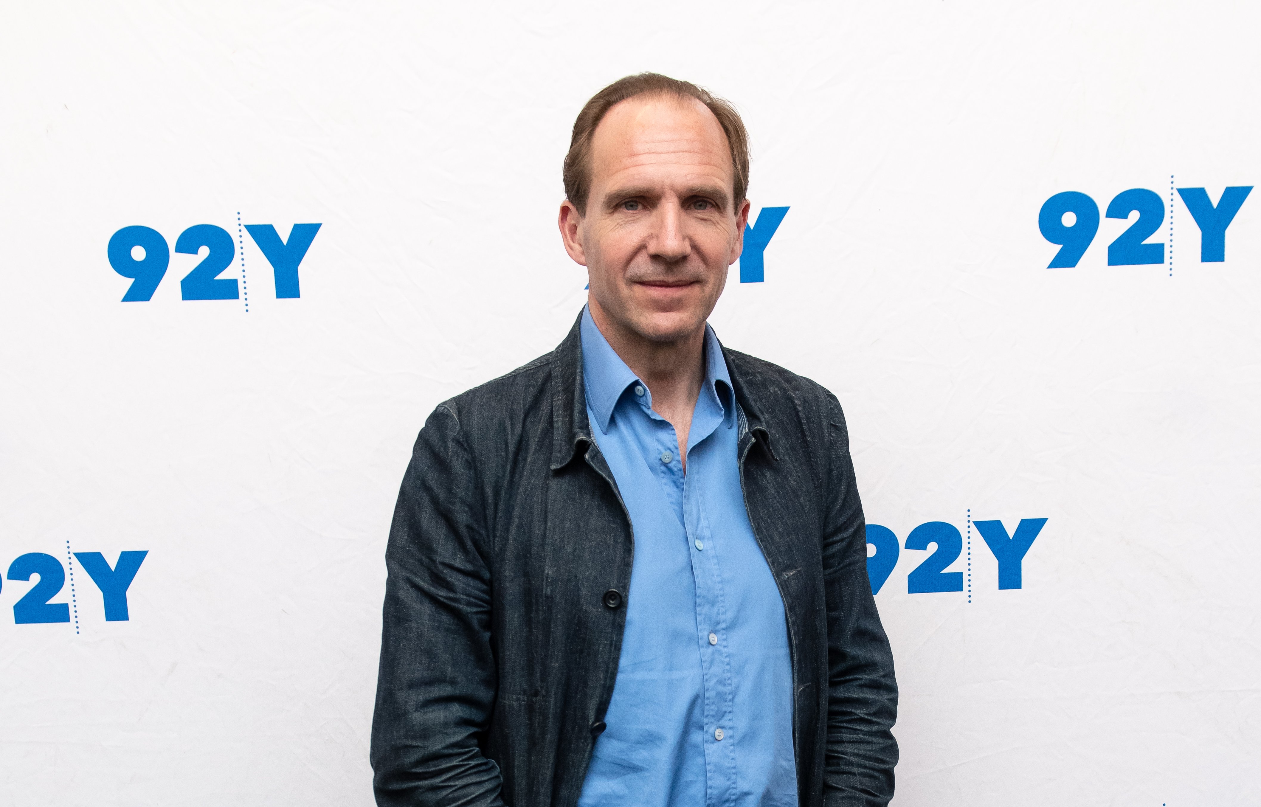 Ralph Fiennes visits 92Y to discuss "The White Crow" at Kaufman Concert Hall on April 21, 2019, in New York City. | Source: Getty Images