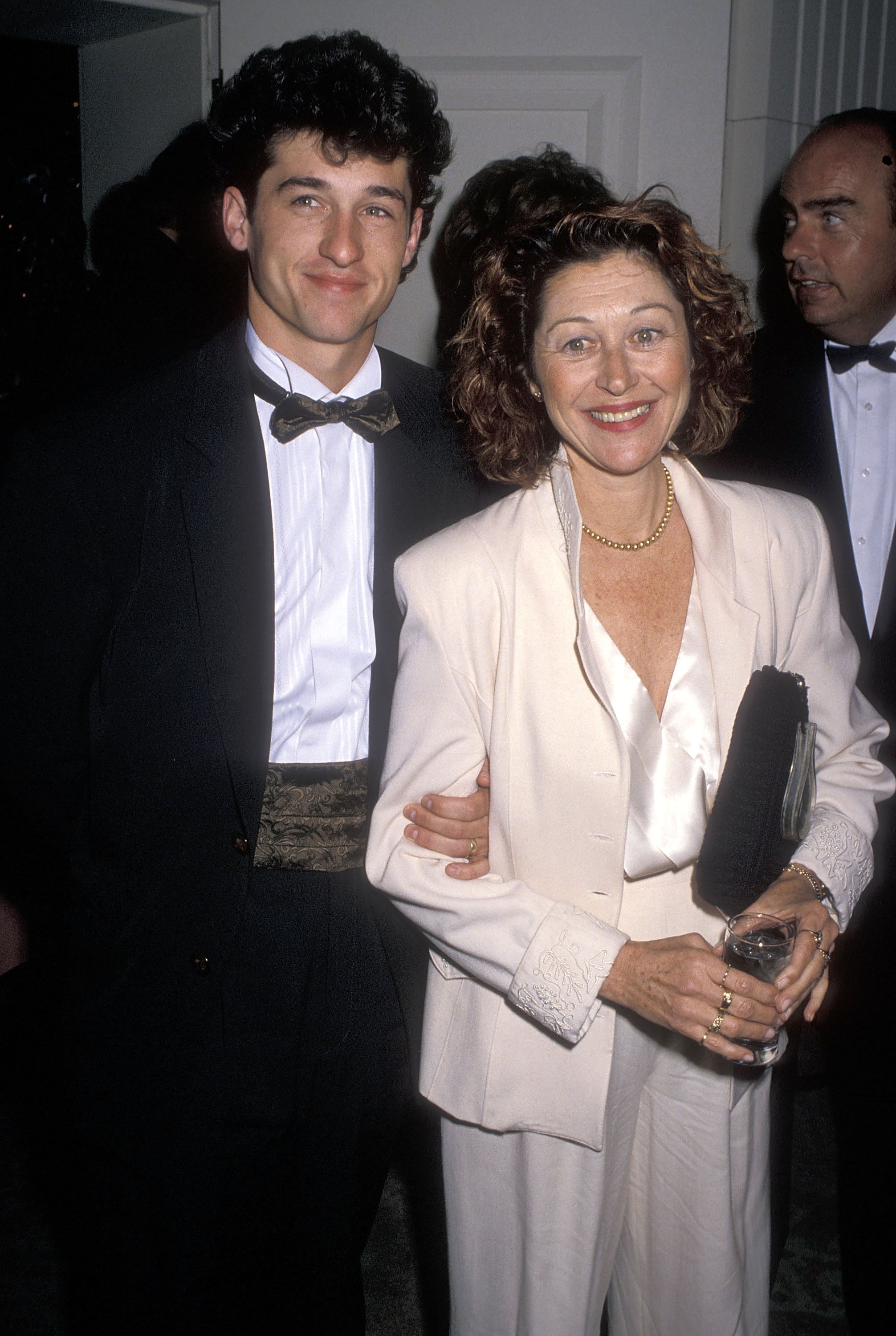 Actor Patrick Dempsey and wife Rocky Parker  on March 18, 1990 at the Beverly Hilton Hotel in Beverly Hills, California. | Source: Getty Images