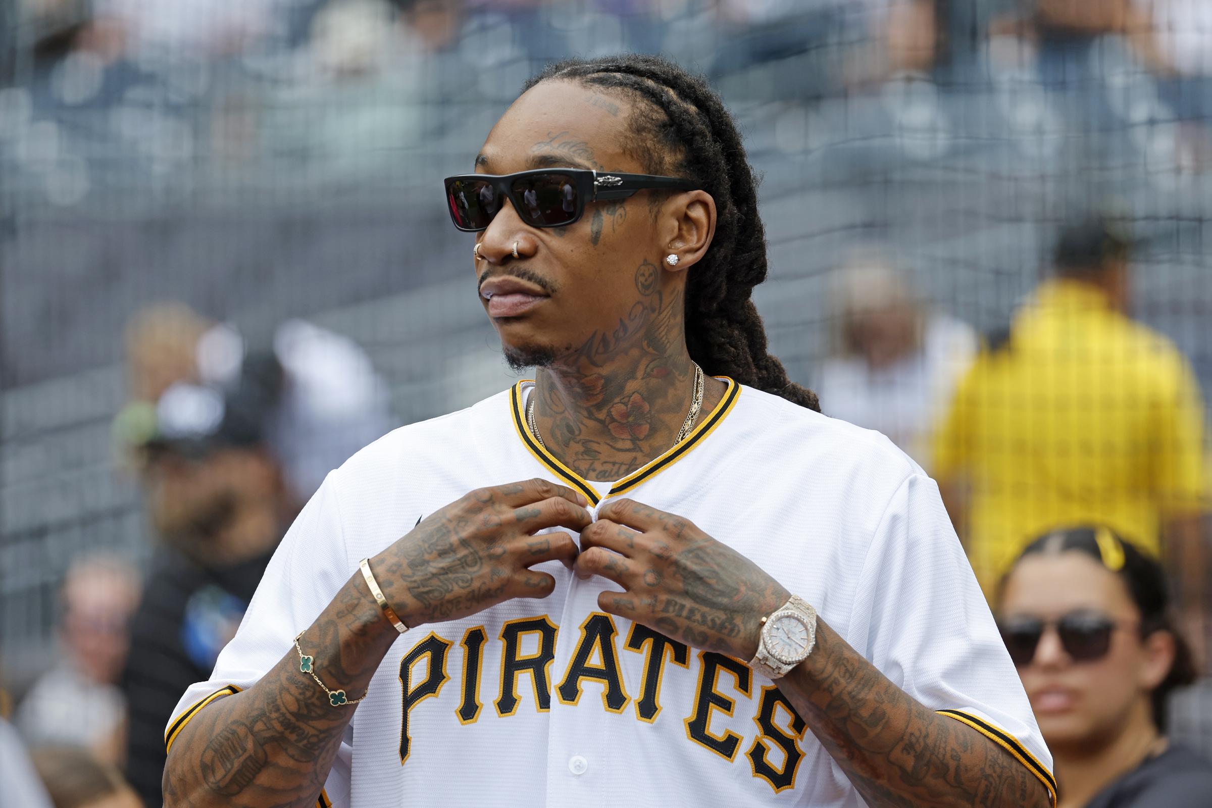 Wiz Khalifa before the game between the Chicago White Sox and the Pittsburgh Pirates during interleague play at PNC Park on July 20, 2025, in Pittsburgh, Pennsylvania. | Source: Getty Images