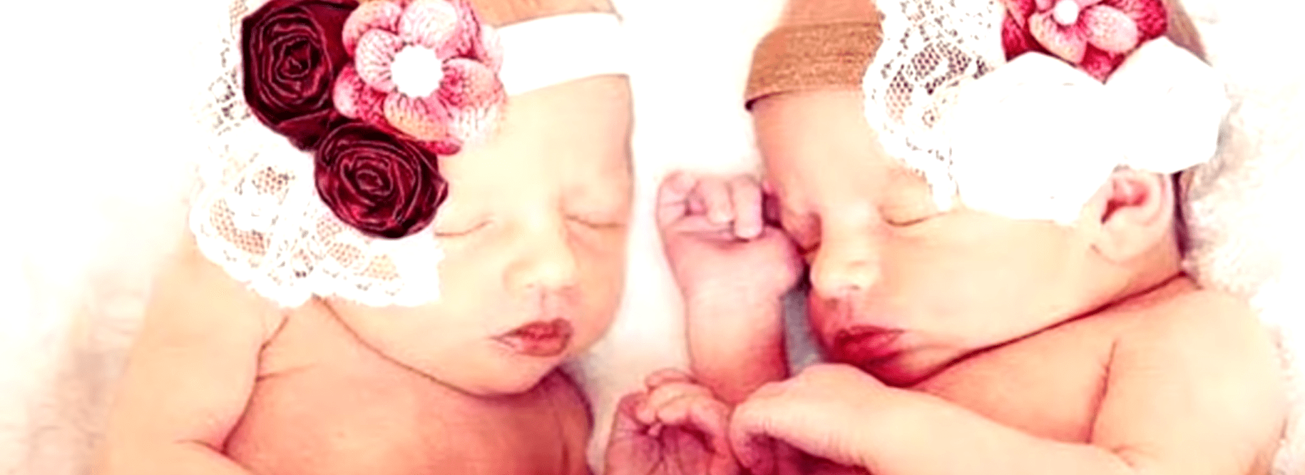 A baby picture of April and Nathan Willis’ twin daughters Sophia and Vivienne. | Source: youtube.com/Dr. Phil