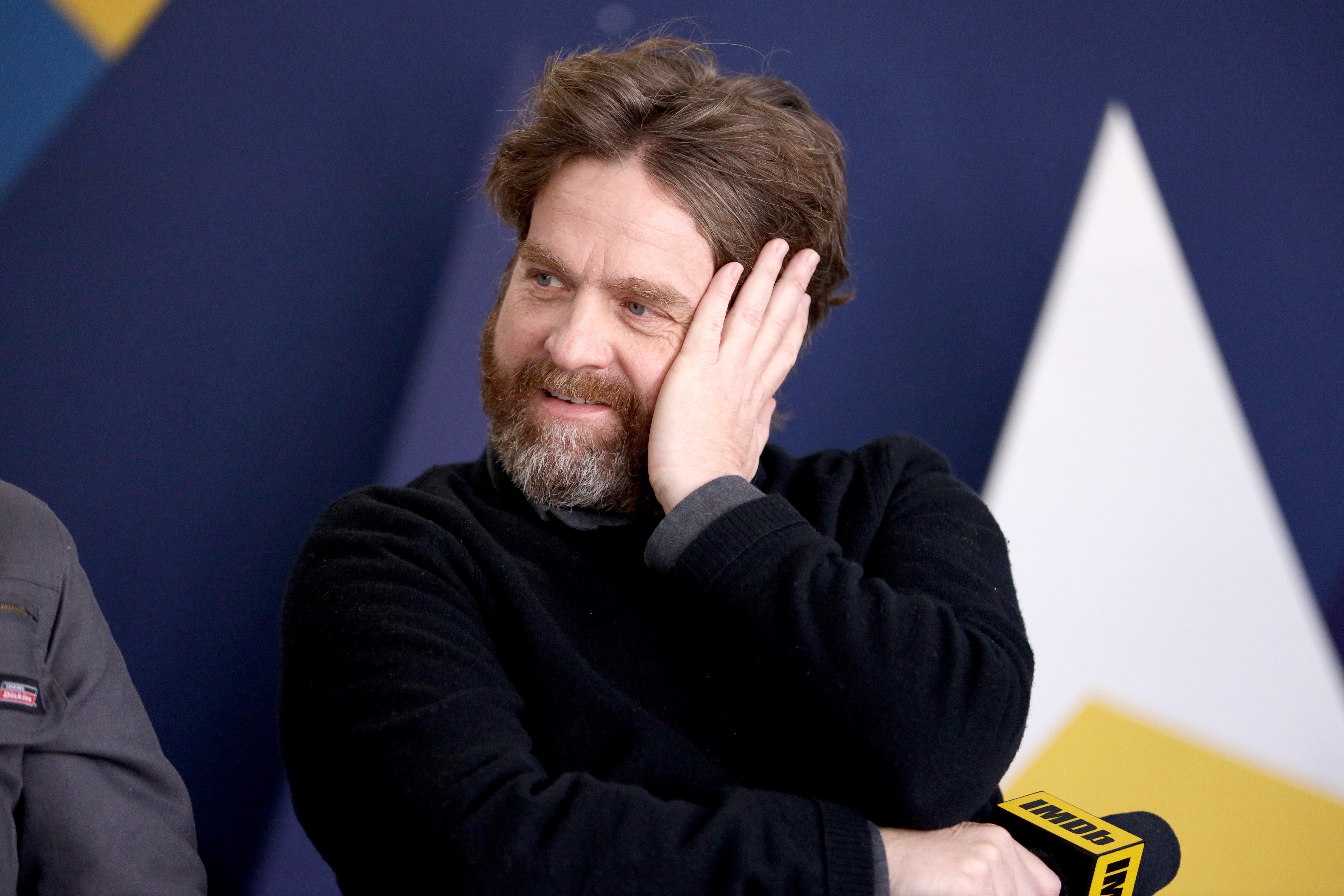 Zach Galifianakis of 'The Sunlit Night' attends The IMDb Studio at Acura Festival Village on location at The 2019 Sundance Film Festival - Day 2 on January 26, 2019 in Park City, Utah. | Source: Getty Images