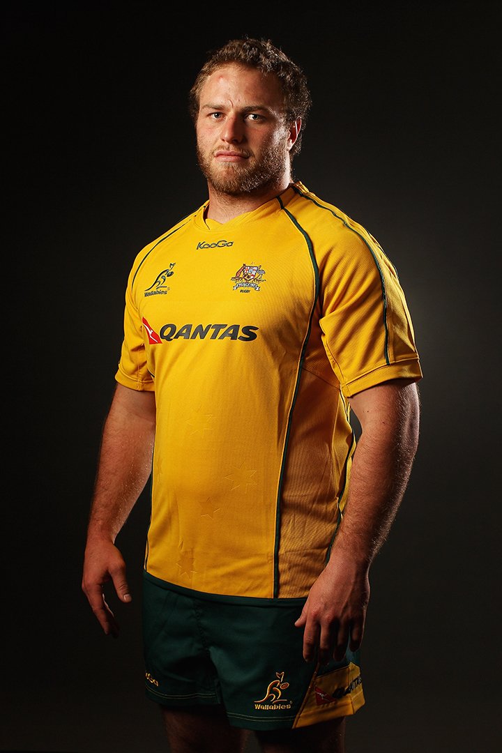 Dan Palmer posing during an Australian Wallabies portrait session at Crowne Plaza, Coogee in Sydney, Australia, in May, 2012 . I Image: Getty Images.