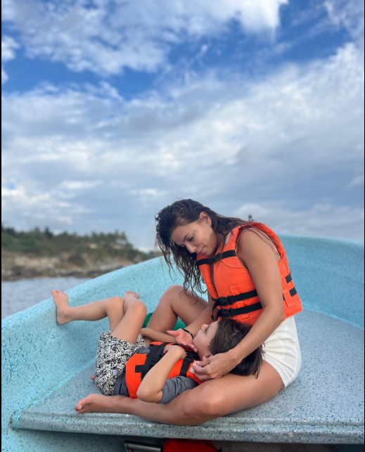 Eva Longoria and her son, Santiago. | Source: Facebook/Eva Longoria Baston