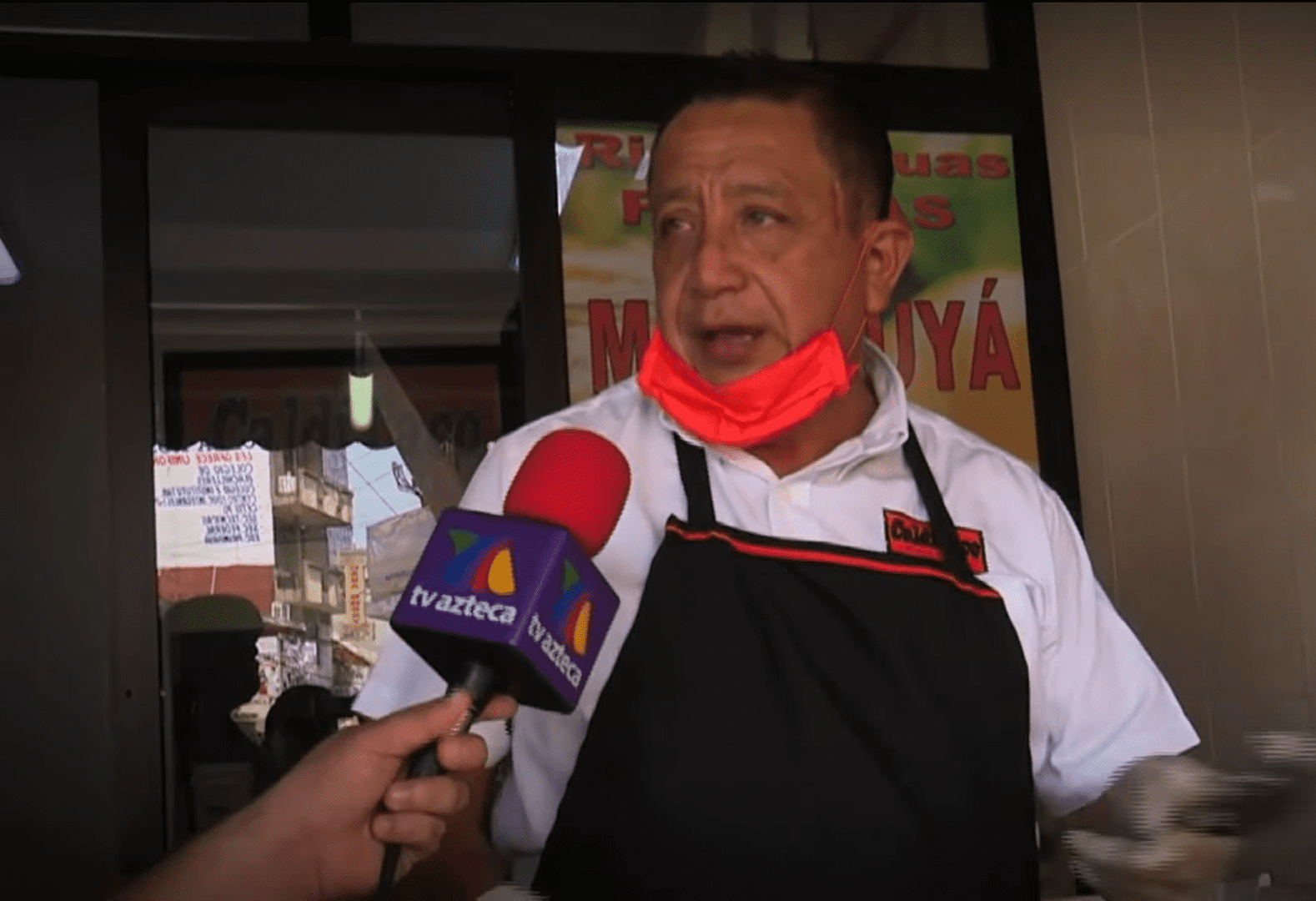 José Manuel Vázquez habla con la prensa. | Foto: Facebook/Azteca Noticias