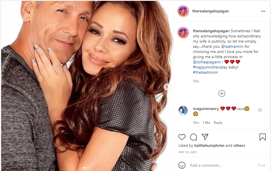 Image of Leah Remini and husband Angelo Pagan on Instagram | Photo: Instagram/ therealangelopagan