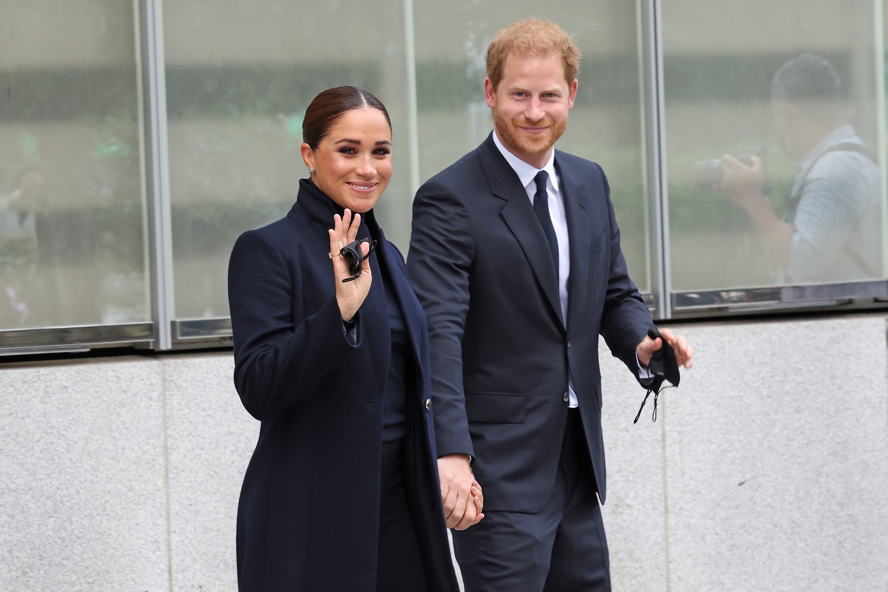 Prince Harry, Duke of Sussex, and Meghan, Duchess of Sussex, visit One World Observatory on September 23, 2021 in New York City. | Source: Getty Images