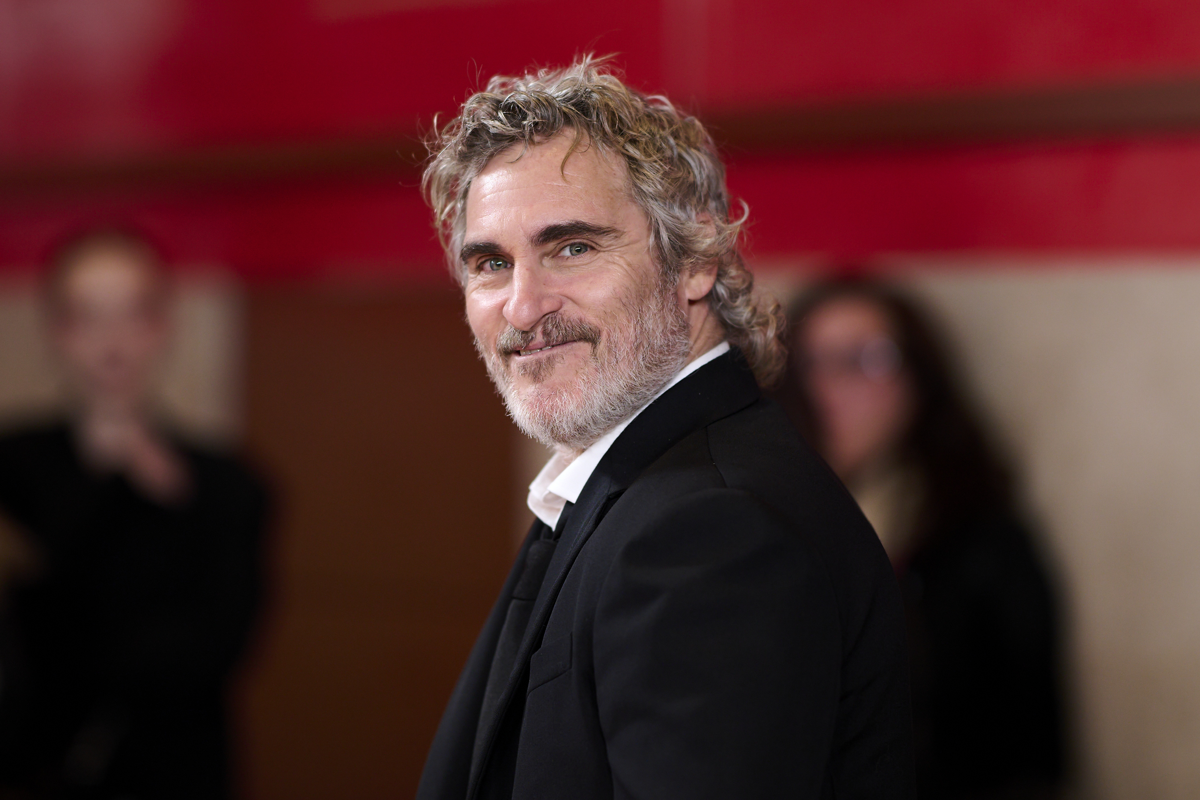 Joaquin Phoenix attends the "Napoleon" premiere on November 20, 2023 in Madrid, Spain | Source: Getty Images