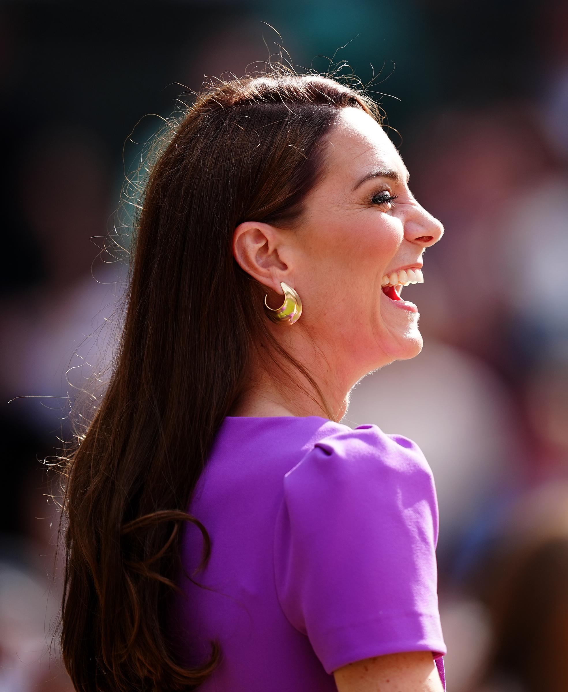 Kate Middleton the All England Lawn Tennis and Croquet Club on July 14, 2024, in London, England. | Source: Getty Images