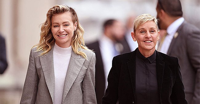 Ellen DeGeneres and Portia de Rossi are seen walking on December 10, 2018 in Los Angeles, California. | Source: Getty Images