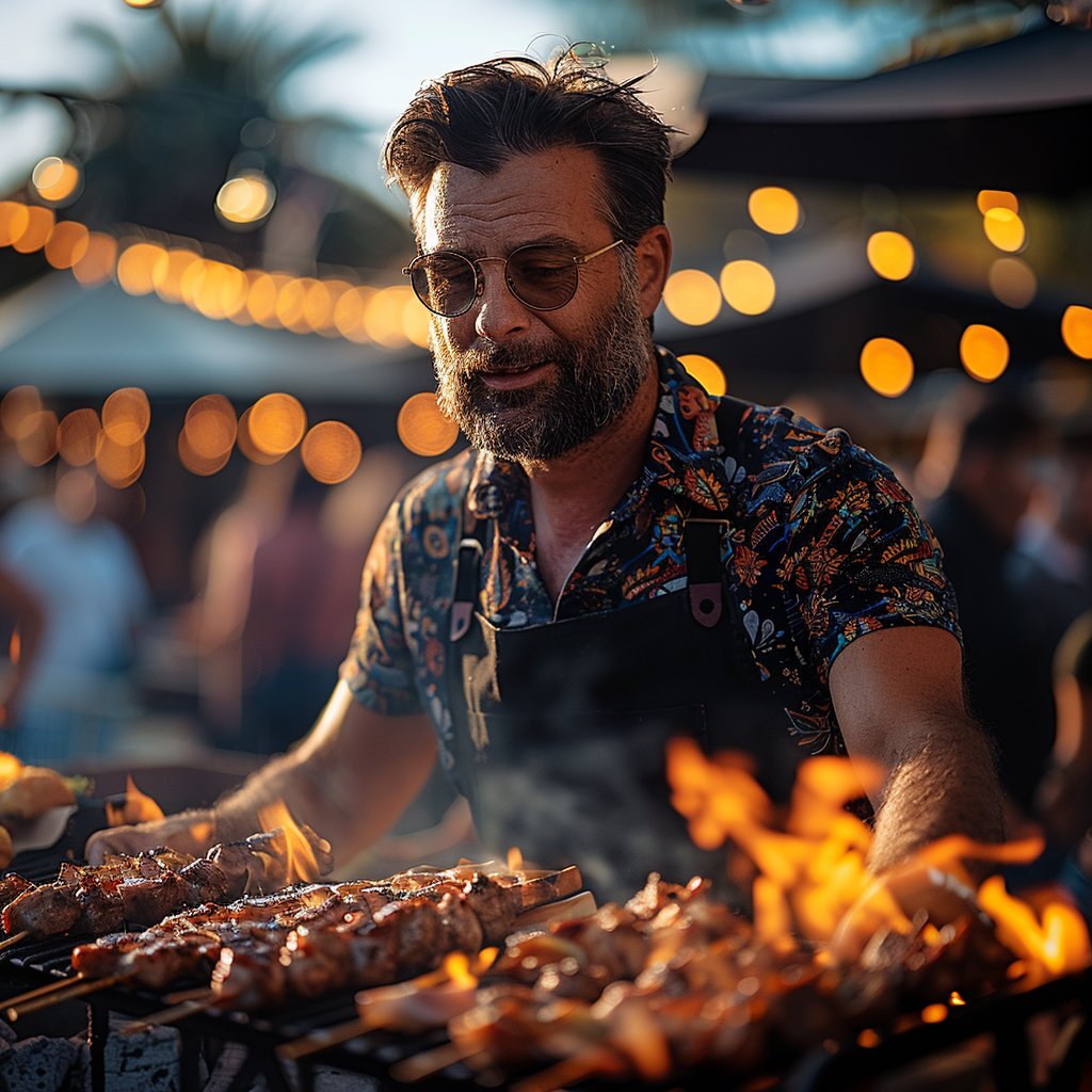 Jeff burns the food on the grill | Source: Midjourney