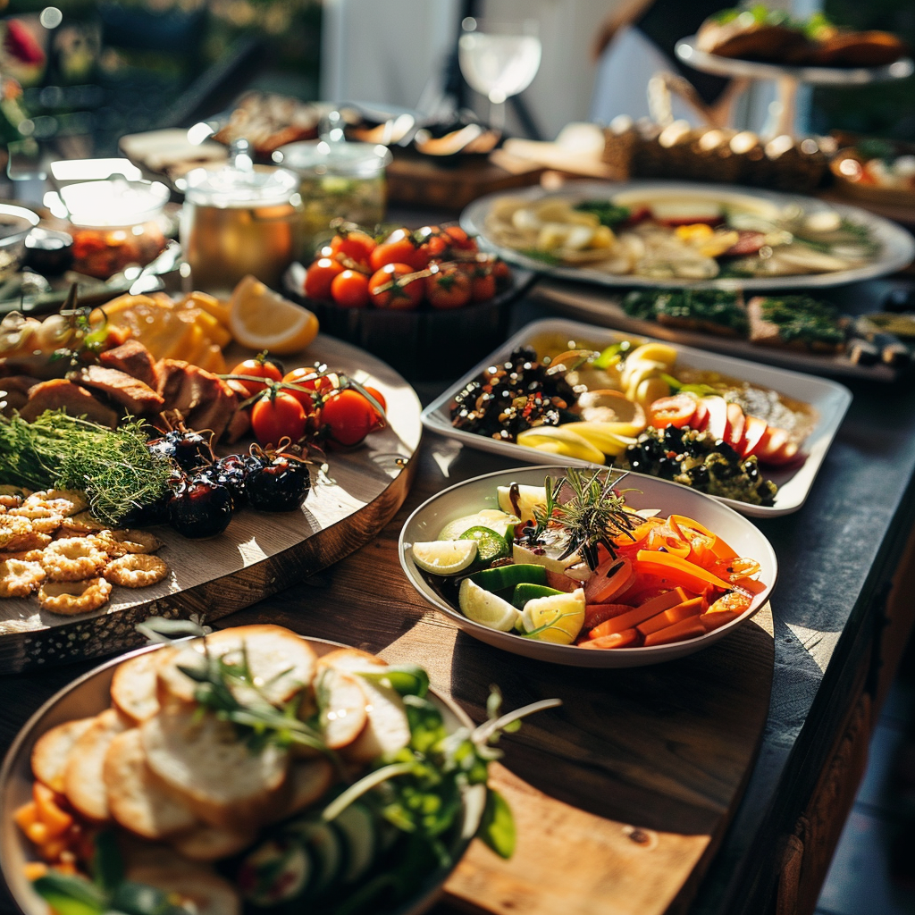 Platters of food | Source: Midjourney