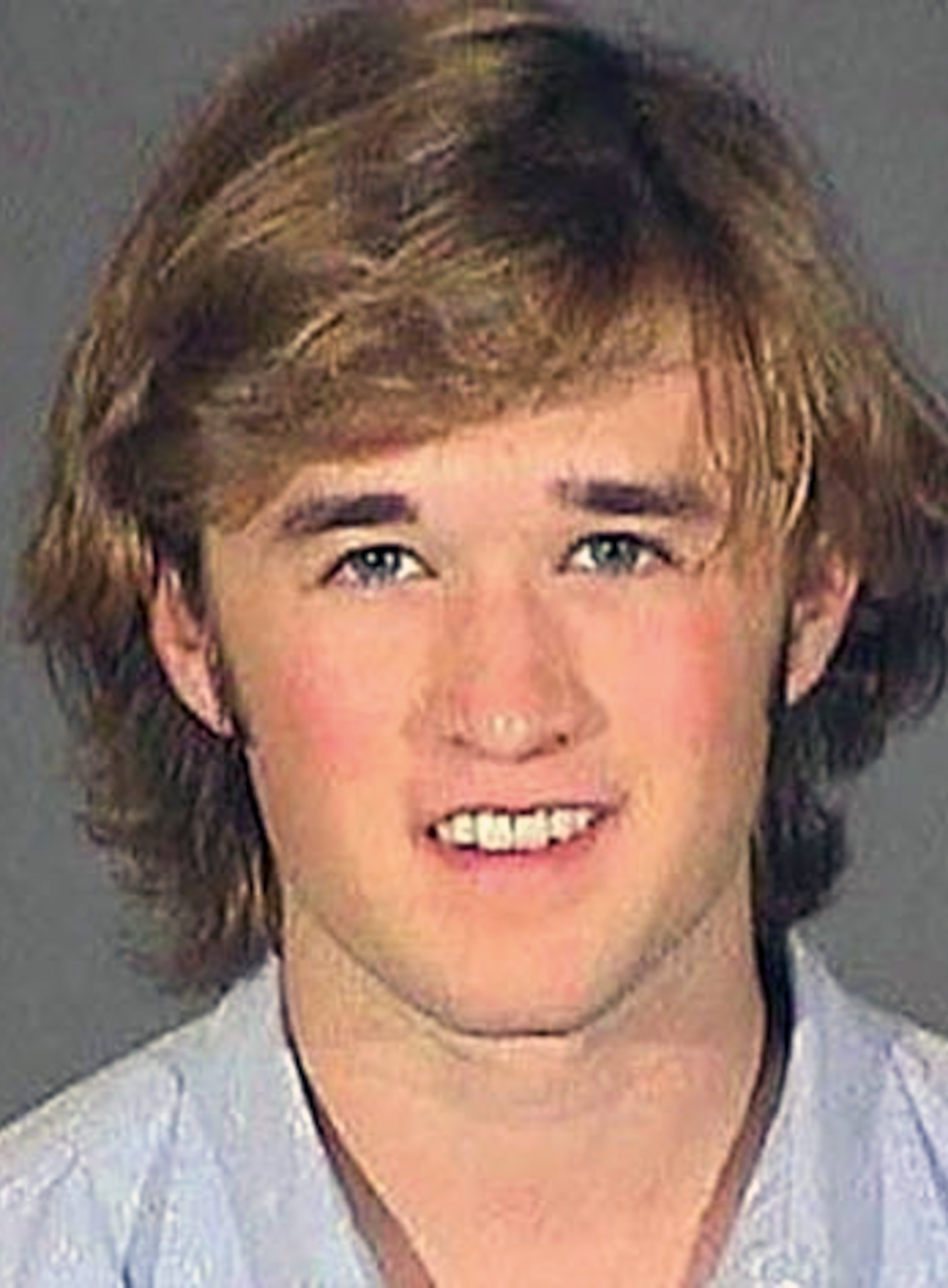 Haley Osment in a mug shot following his arrest in 2006 in Los Angeles, California. | Source: Getty Images