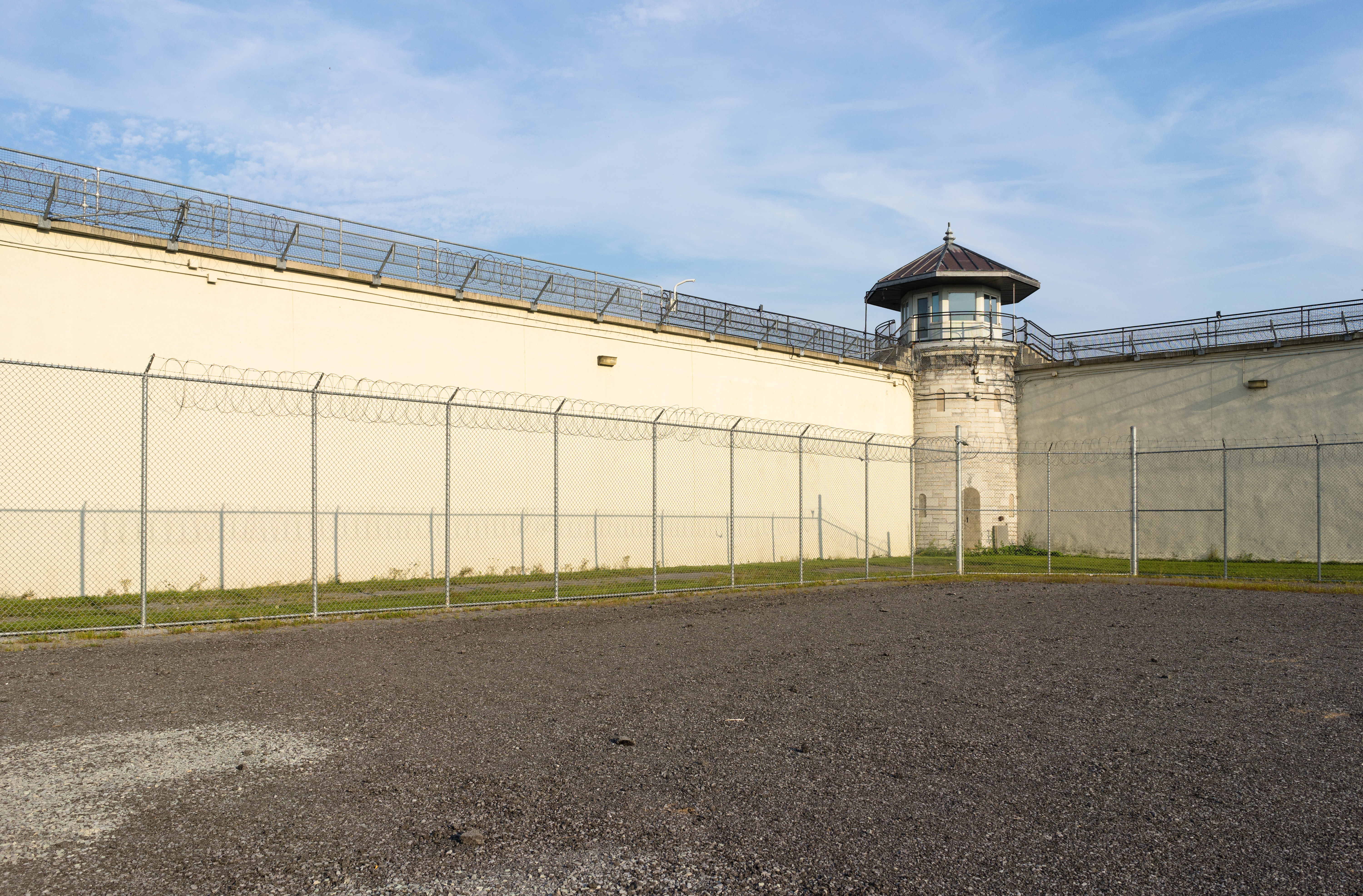 Exercise yard of a decommissioned prison. | Source: Shutterstock