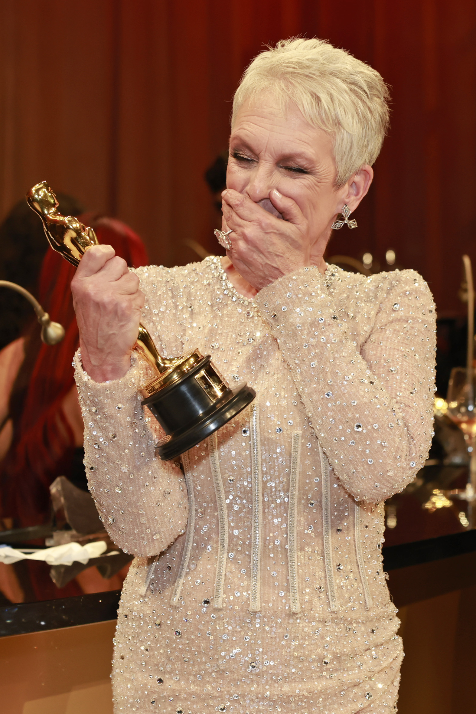 Jamie Lee Curtis, winner of the Best Supporting Actress award, for "Everything Everywhere All at Once," attends the Governors Ball during the 95th Annual Academy Awards at Dolby Theatre on March 12, 2023 in Hollywood, California. | Source: Getty Images