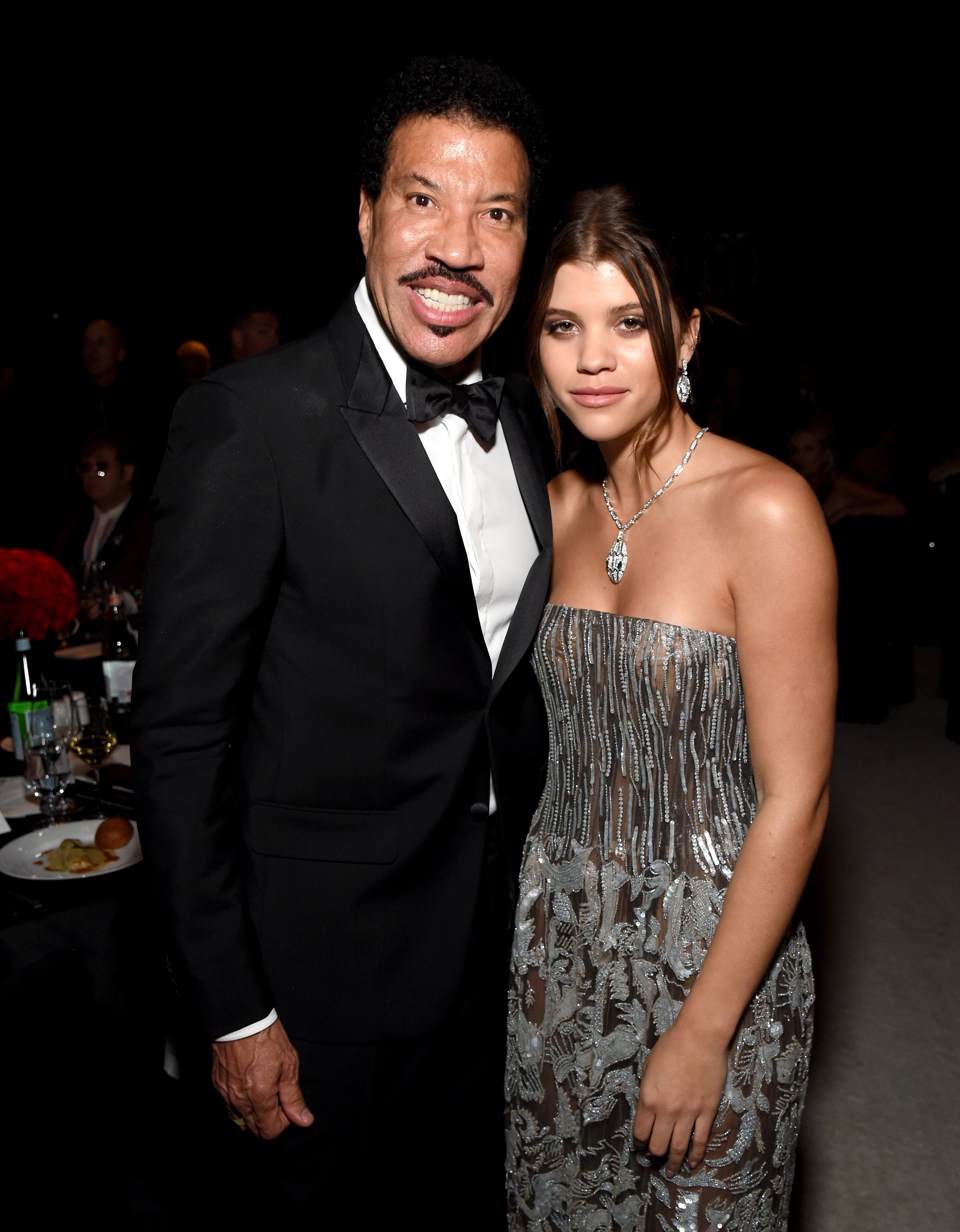 Lionel Richie and Sofia Richie attend the 26th annual Elton John AIDS Foundation Academy Awards Viewing Party on March 4, 2018, in West Hollywood, California. | Source: Getty Images.