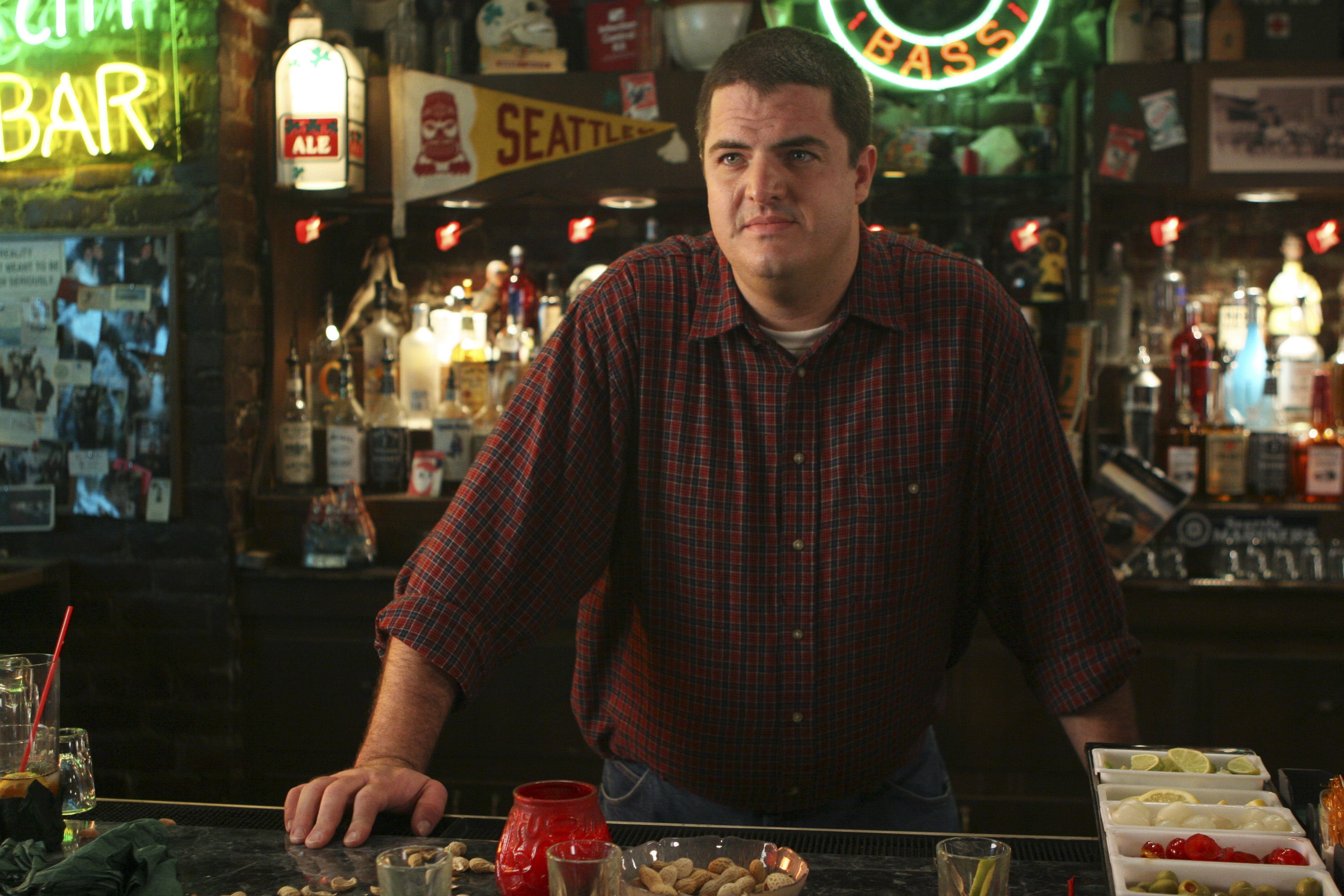 Steven W. Bailey as Joe the bartender on the set of "Grey's Anatomy." | Source: Getty Images