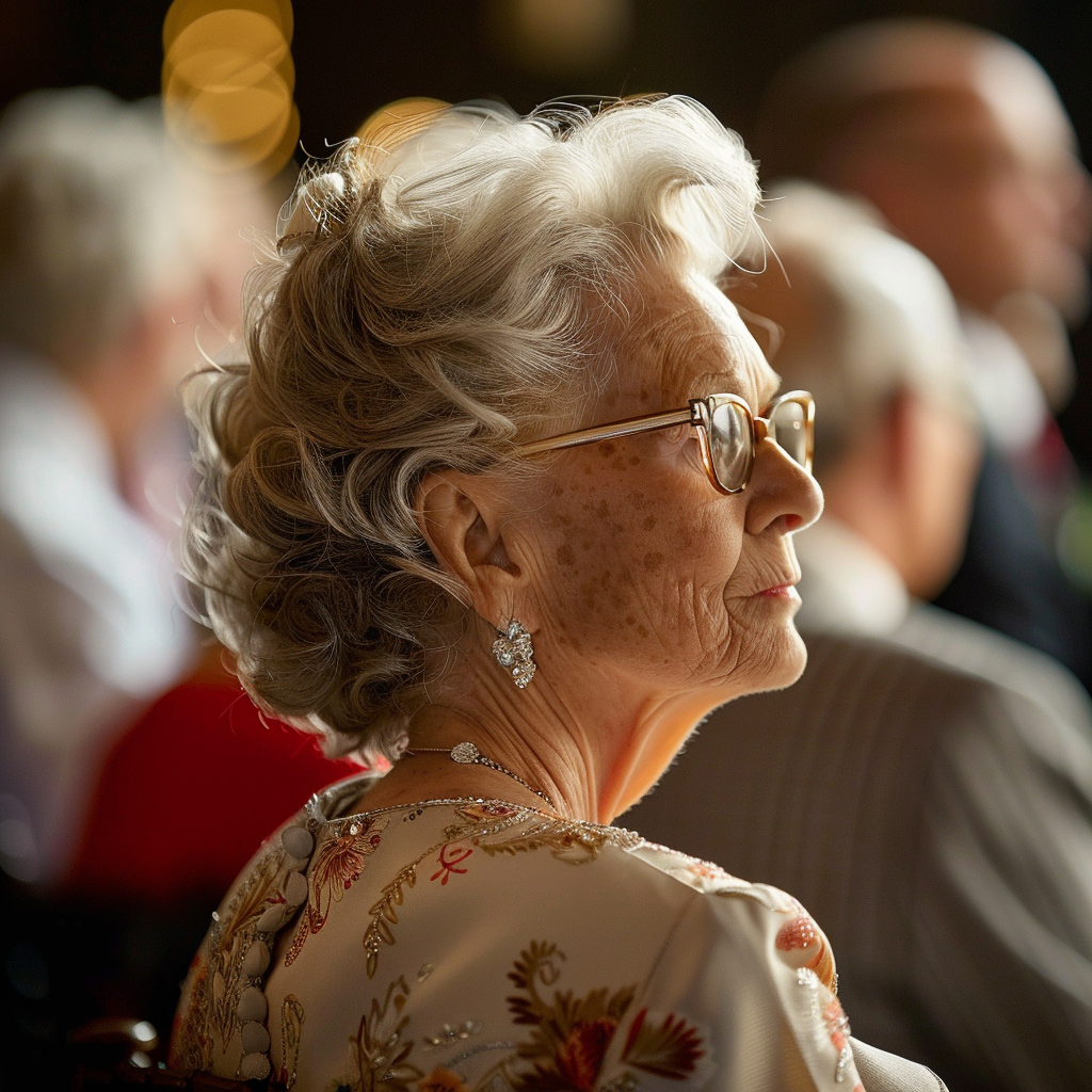 A pretty elderly lady | Source: Midjourney