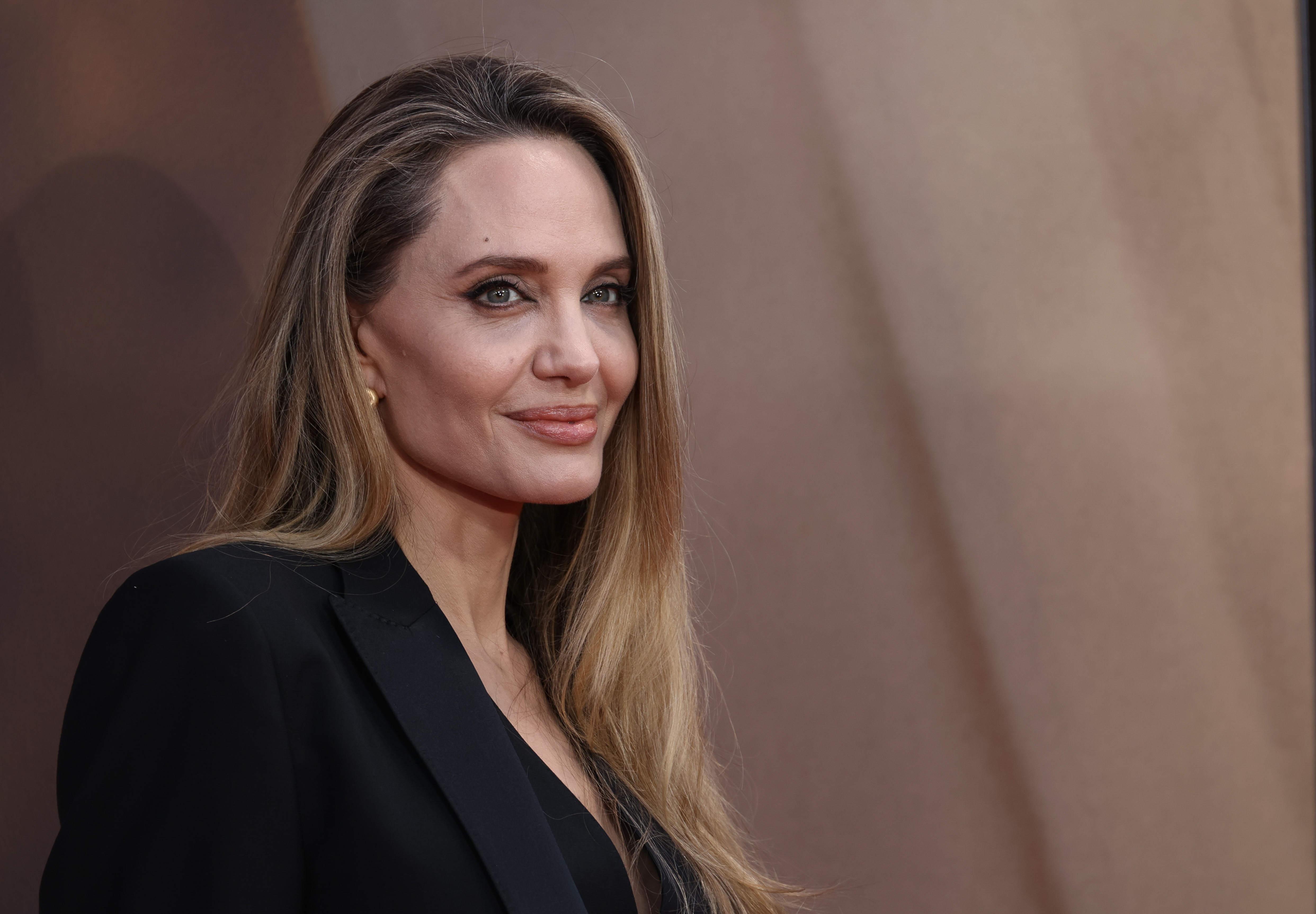 Angelina Jolie attends the "Maria" Headline Gala at the 68th BFI London Film Festival on October 18, 2024